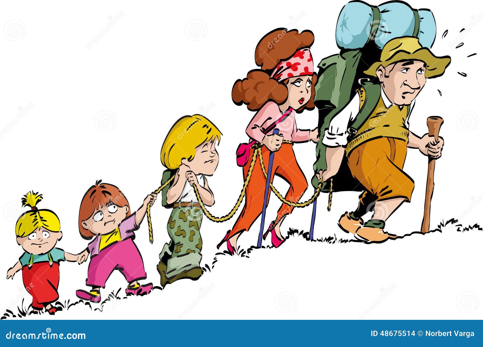 family hiking clipart - photo #22