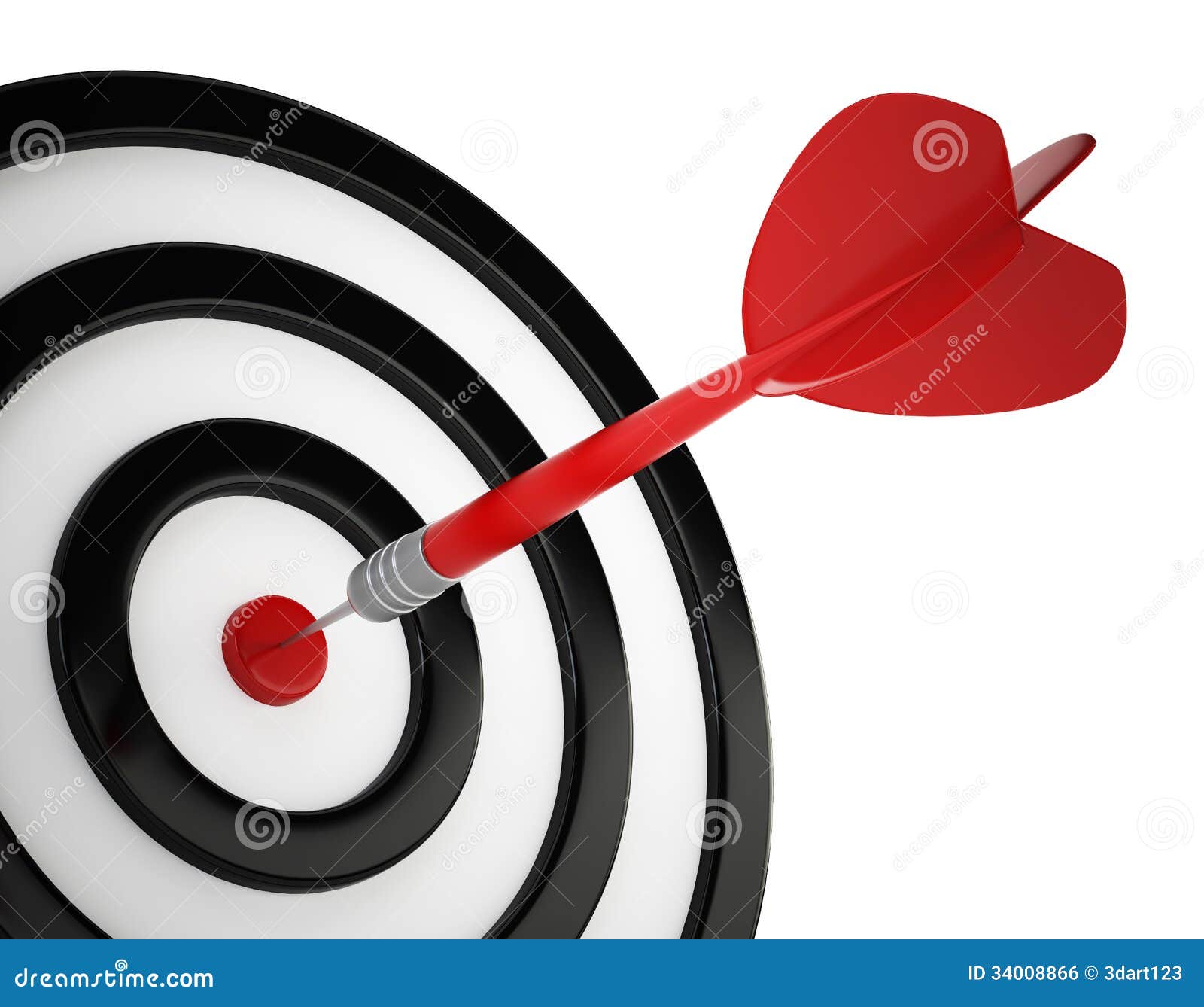 Hit The Bull S Eye Royalty Free Stock Image Image 34008866