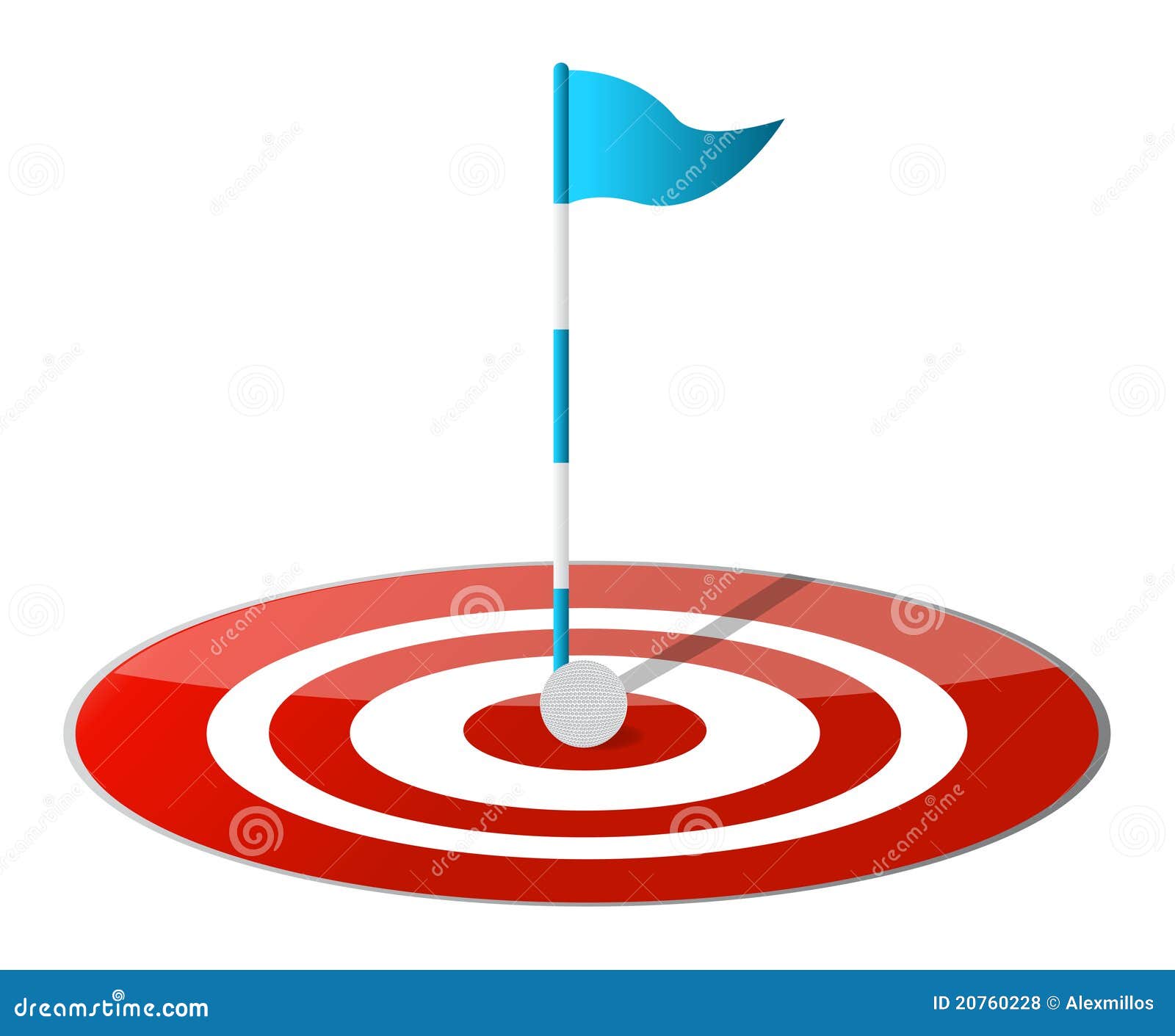 Hitting The Target Golf Royalty Free Stock Photos Image 20760228
