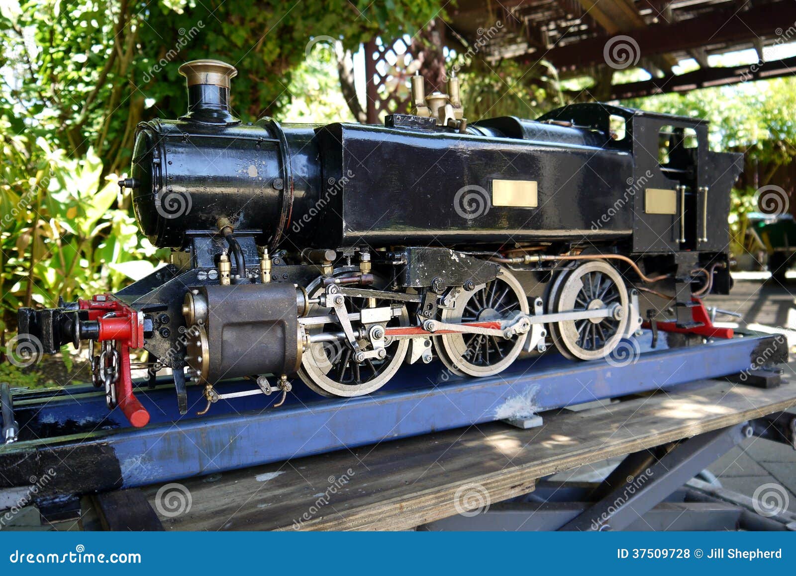 Hobby: Model Steam Train Engine Royalty Free Stock Photos - Image 
