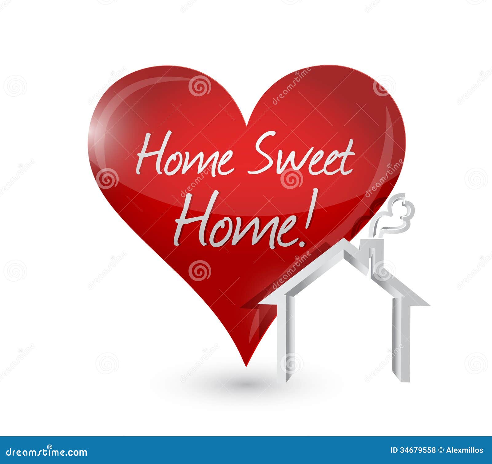 Home Sweet Home Heart Illustration Design Royalty Free Stock Photos Home Sweet Home Heart Illustration Design Royalty Free Stock Photos
