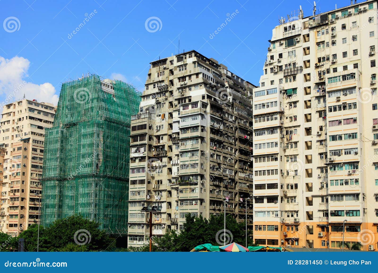 Hong Kong Old Building Stock Photo - Image: 28281450