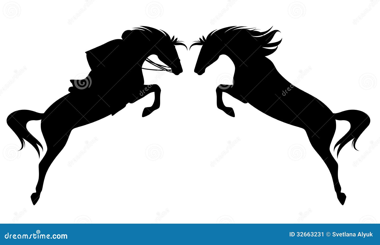 clip art jumping horse outline - photo #16