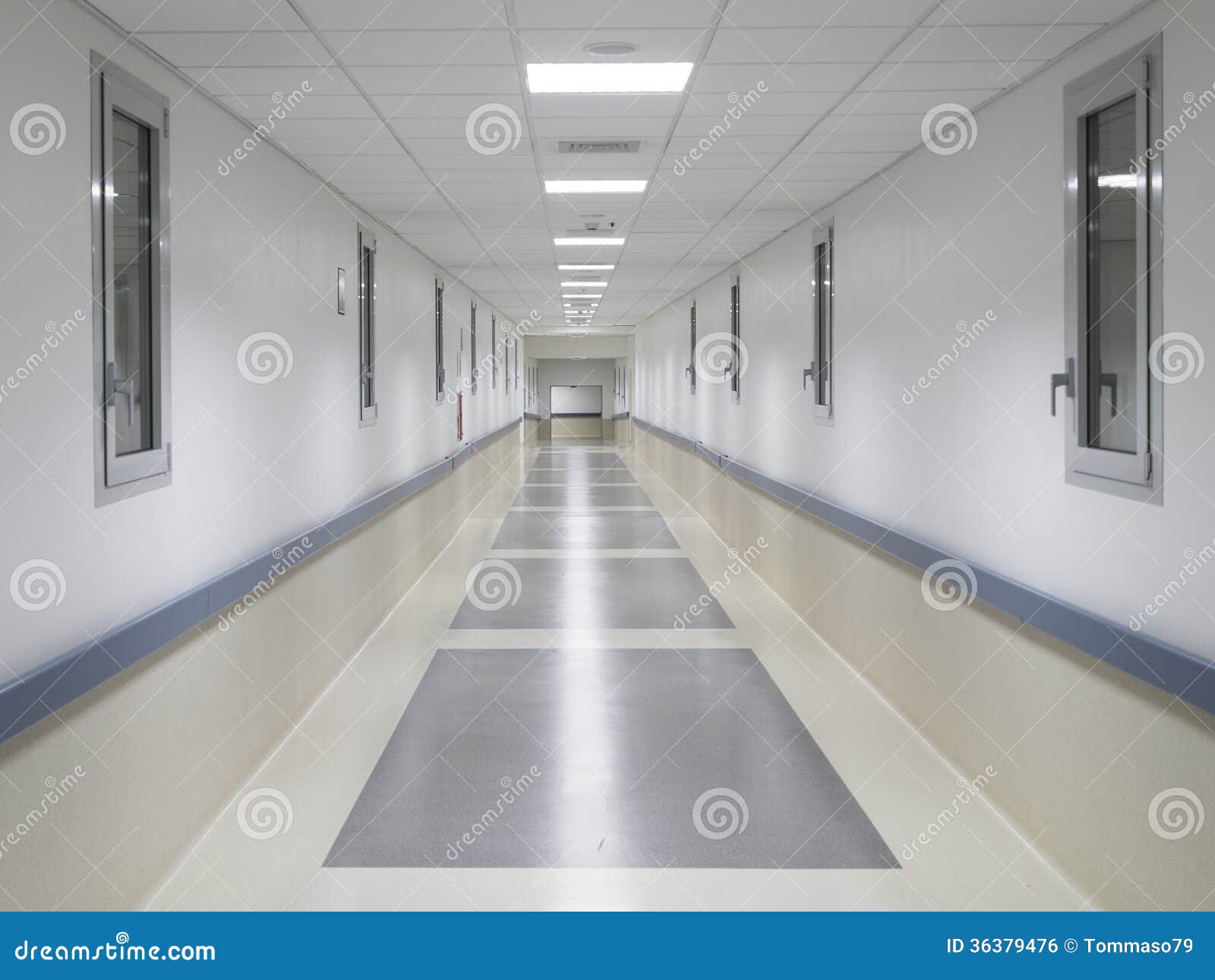 Hospital Corridor Royalty Free Stock Image - Image: 36379476