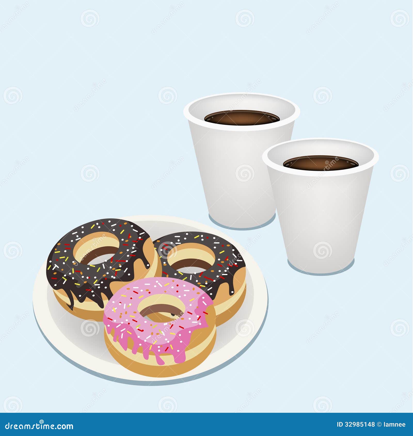 free clipart coffee and donuts - photo #45