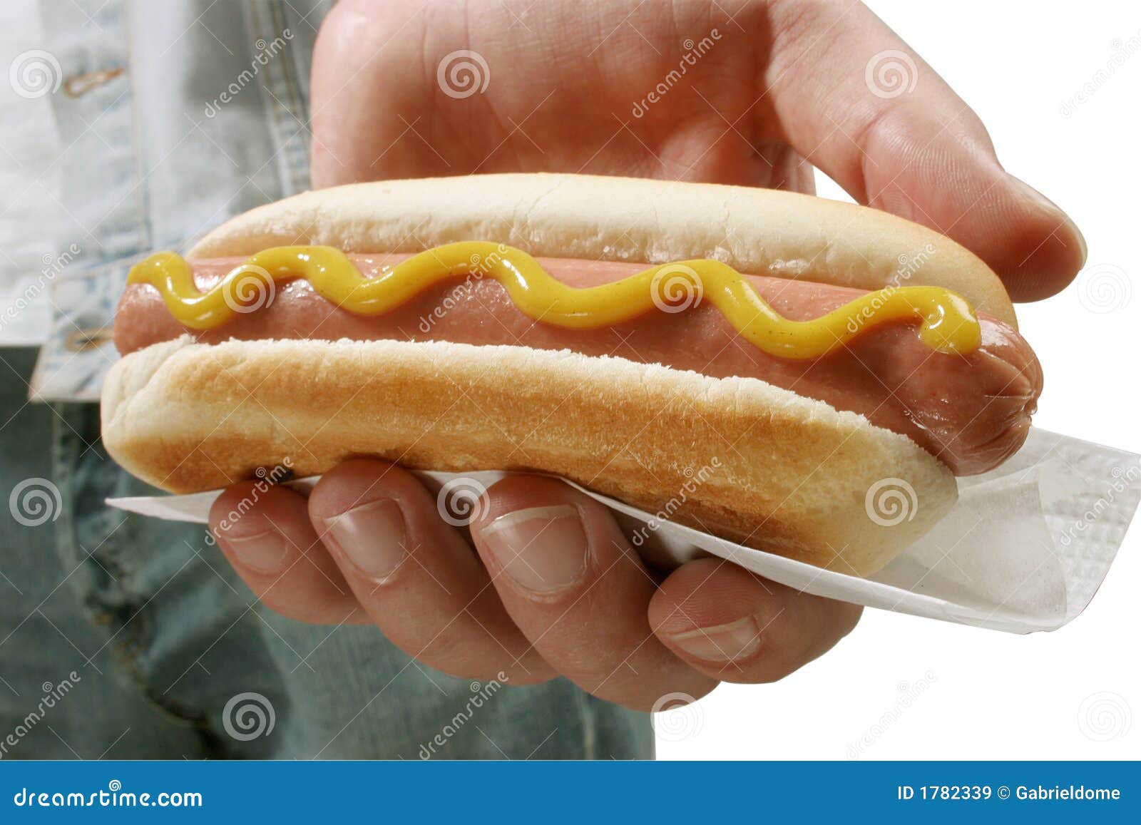 Hot Dog In Hand Royalty Free Stock Images Image 1782339