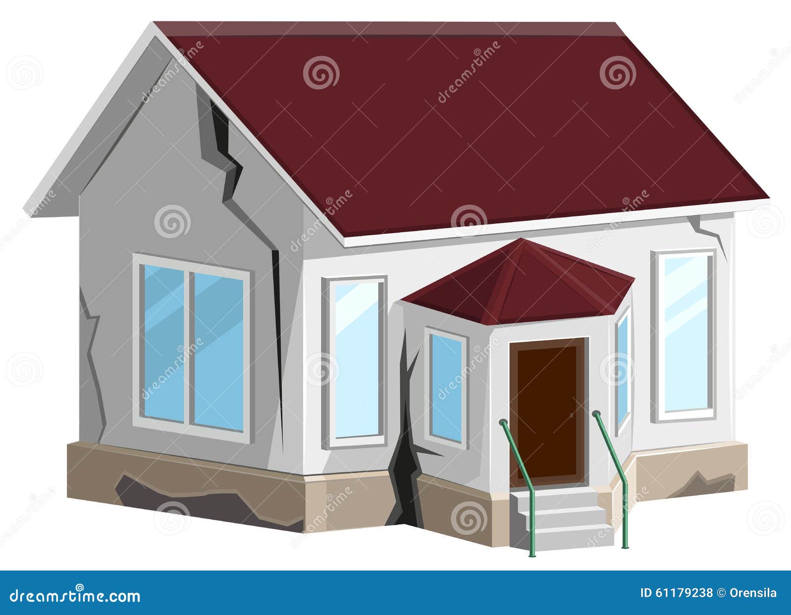 destroyed house clipart - photo #13