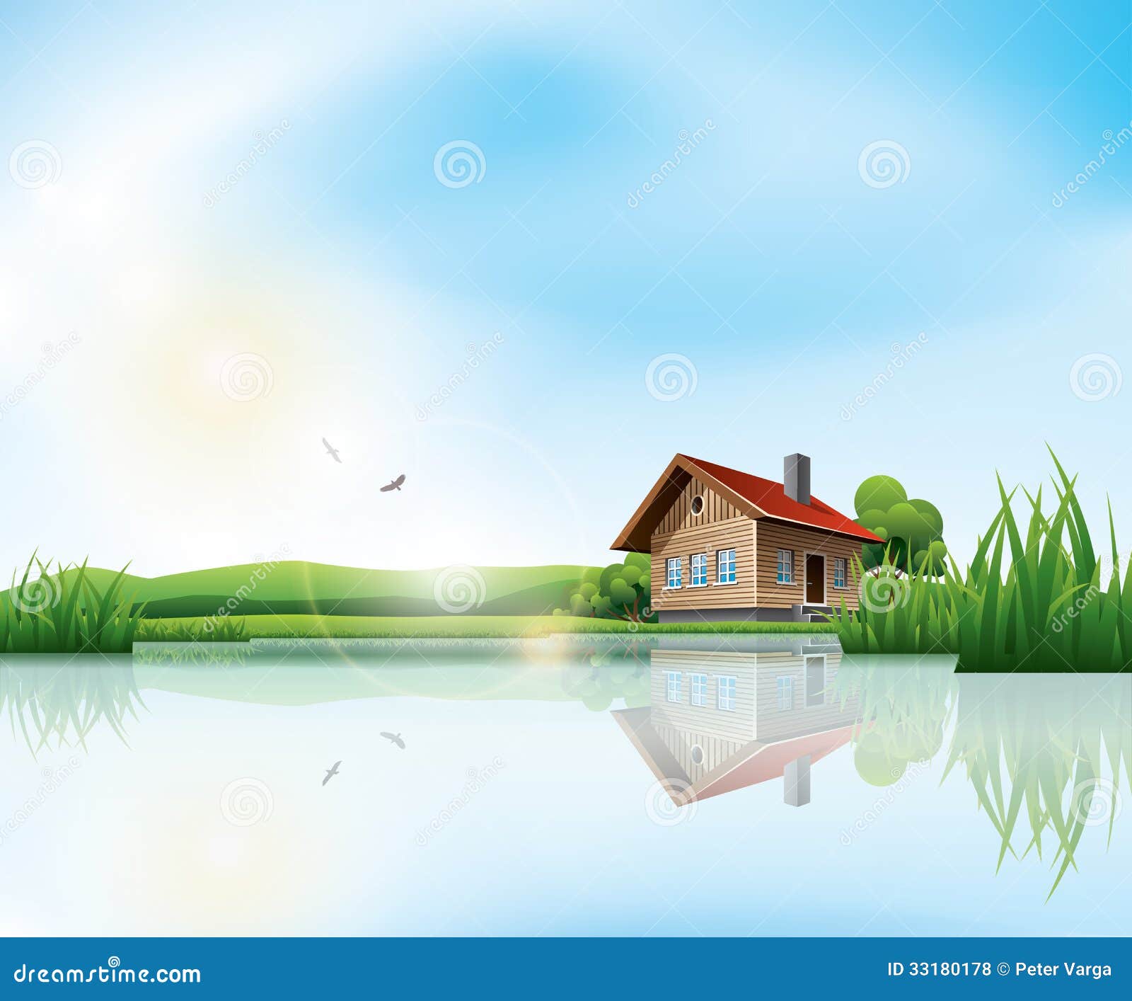 free clip art lake house - photo #22