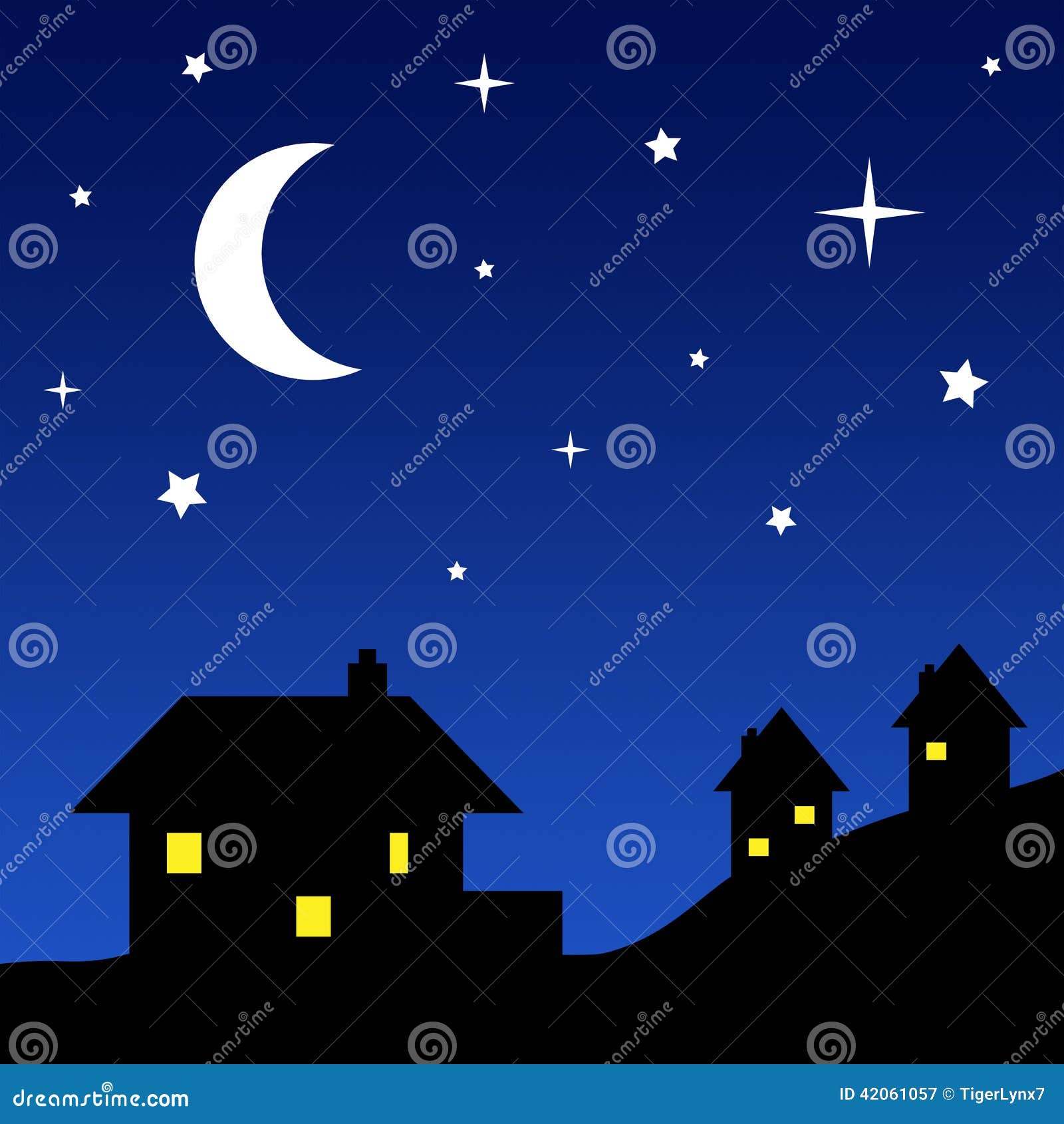 house at night clipart - photo #9