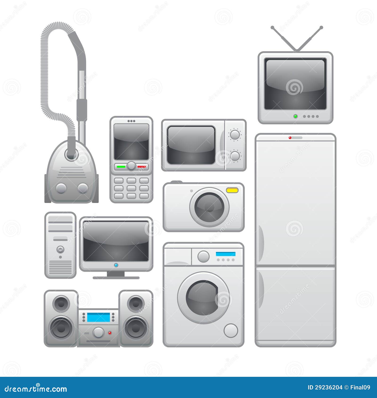 Household Appliances. Vector Icon Set Stock Images - Image: 29236204