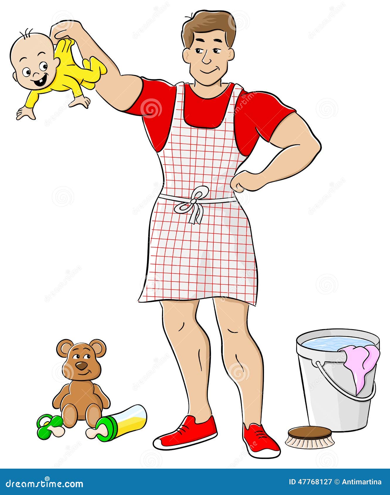 clipart man doing housework - photo #50