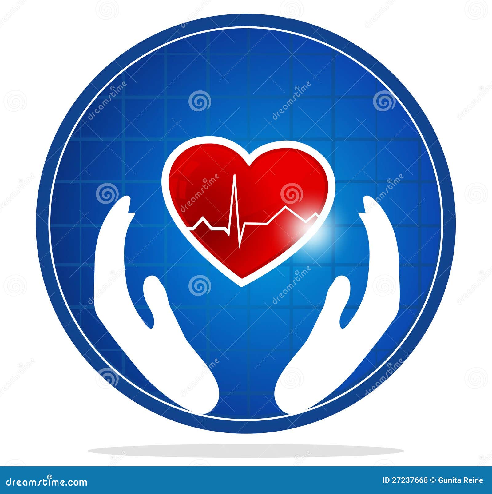 Human Heart Protection Symbol Royalty Free Stock Photos Image 27237668