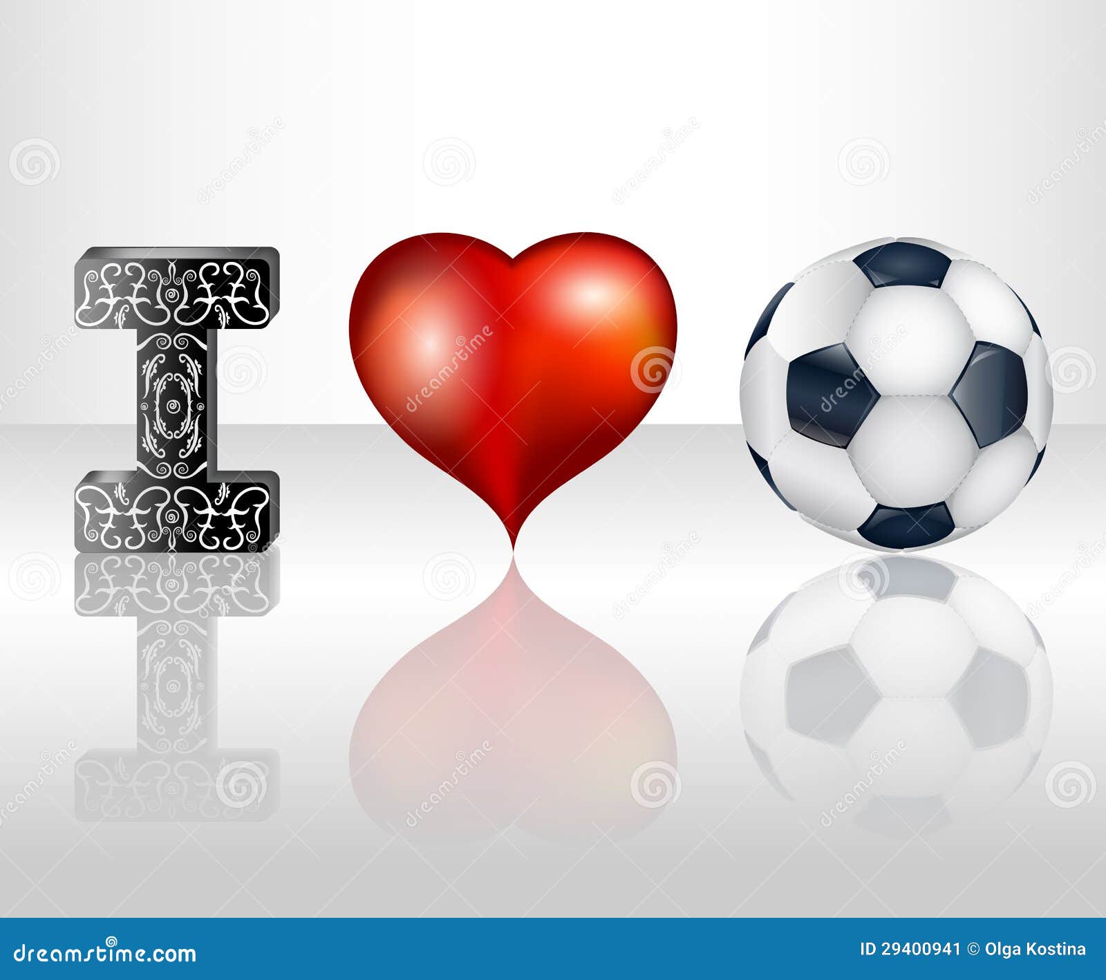I Love Football Stock Image - Image: 29400941