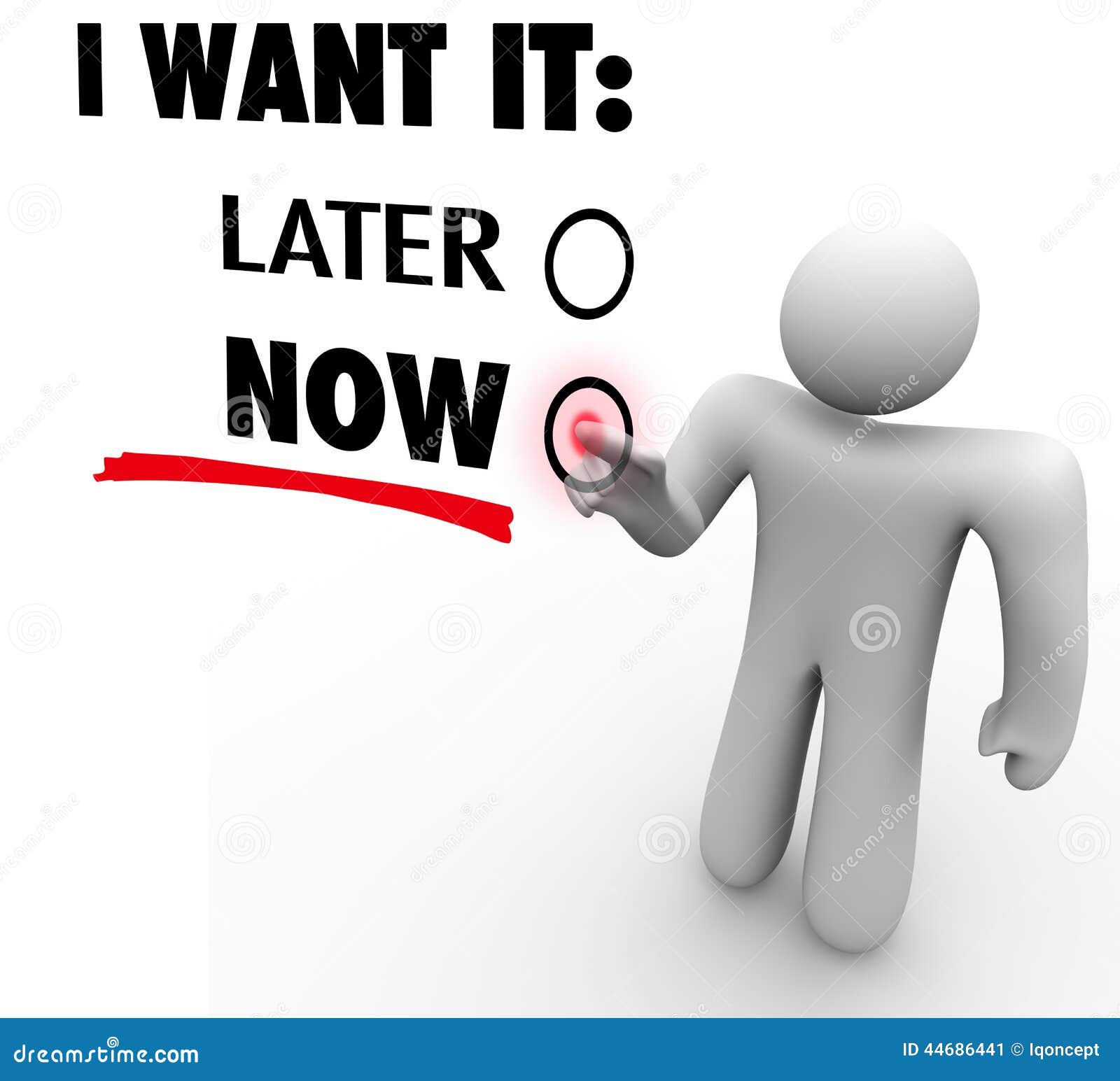 i want to a service i want it now vs later choose immediate gratification order serv stock illustration i want to a service i want it now vs later choose immediate gratification order serv stock illustration