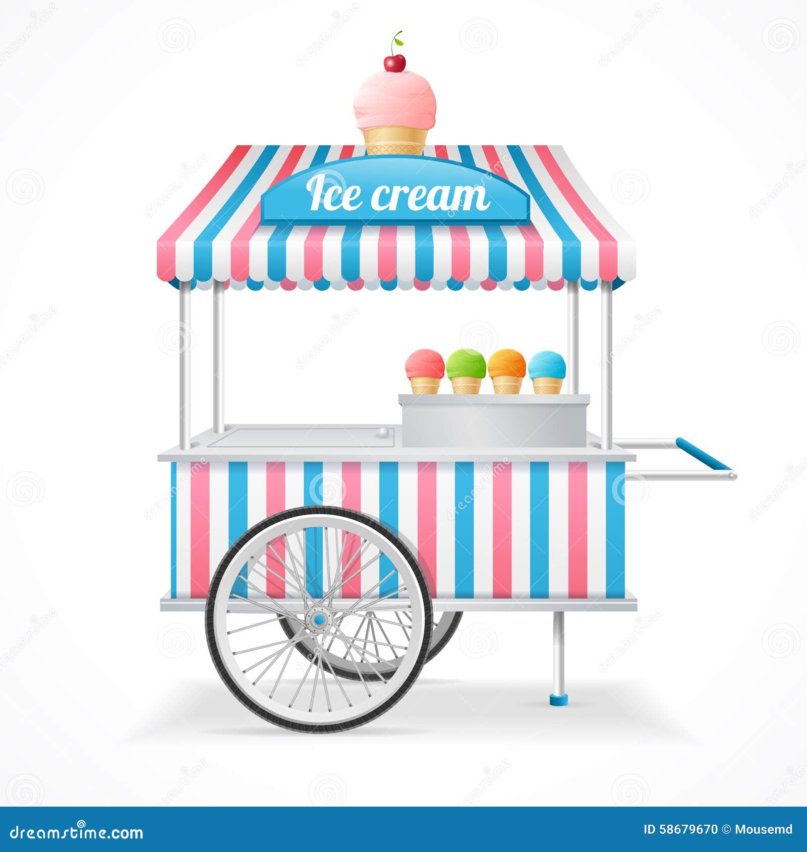 ice cream cart clipart - photo #3