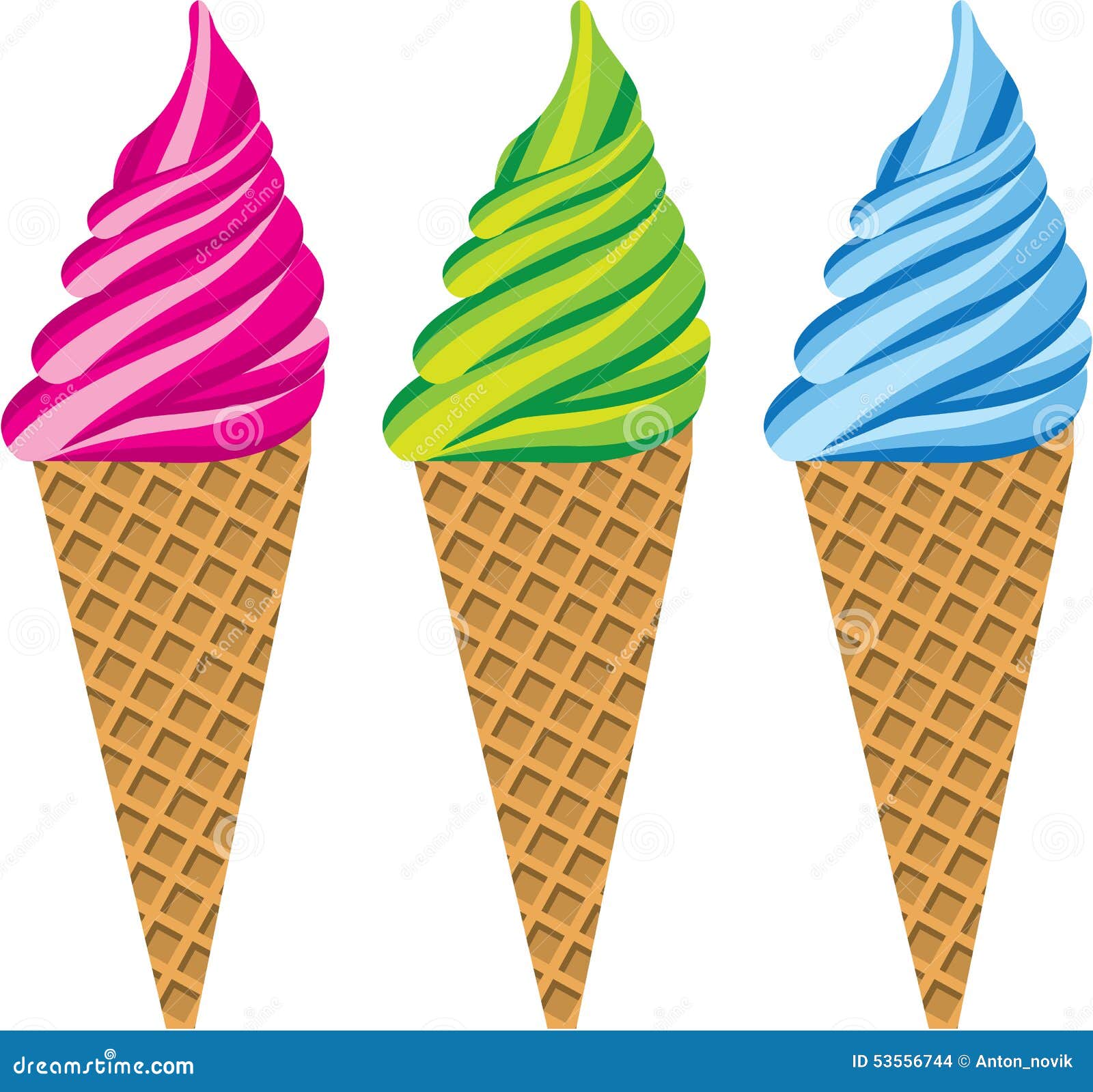 ice-cream-cones-vector-stock-illustration-image-53556744
