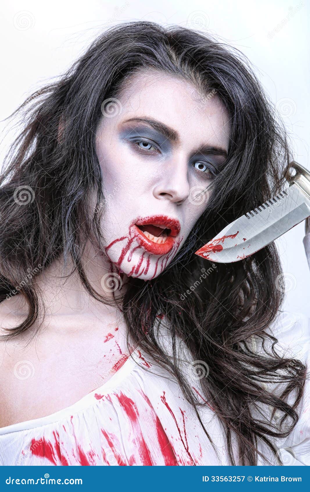 Image Of A Bleeding Psychotic Image Of A Bleeding Psychotic Royalty Free Stock