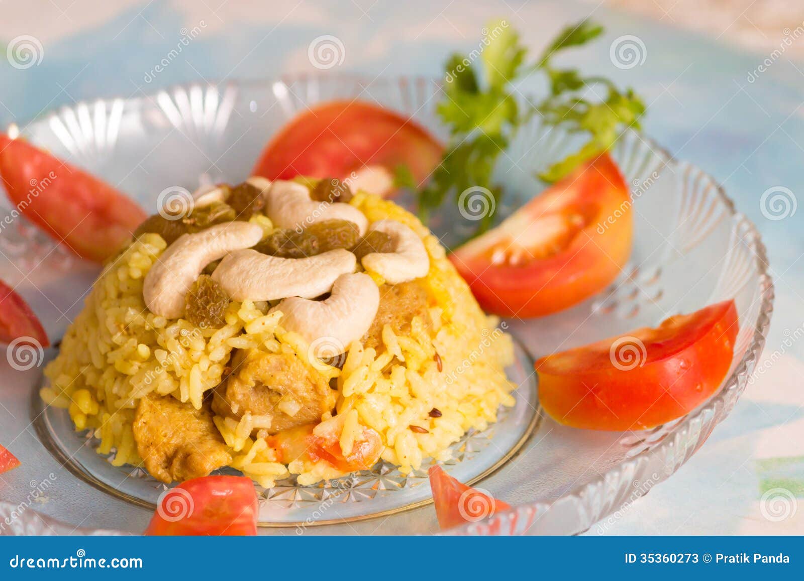 Indian Rice Dish, Vegetarian Stock Photos - Image: 35360273