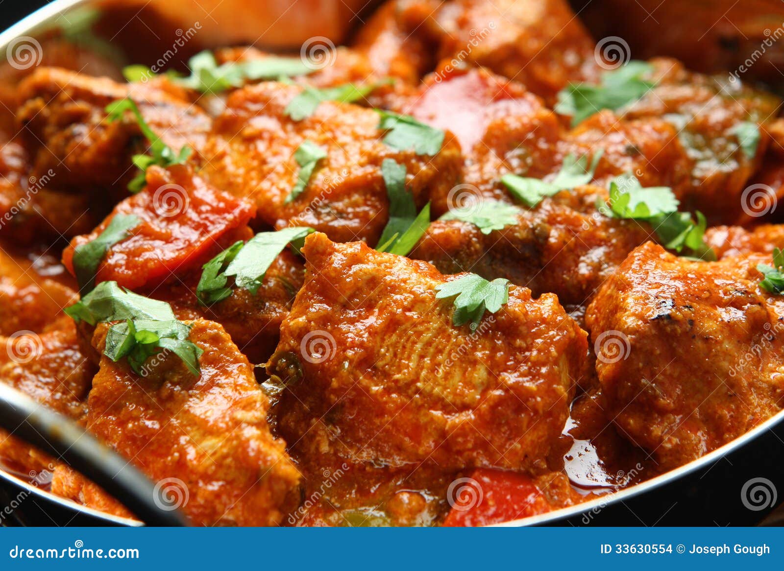 Indische Huhn-Jalfrezi-Curry-Nahrung Stockbilder - Bild: 33630554