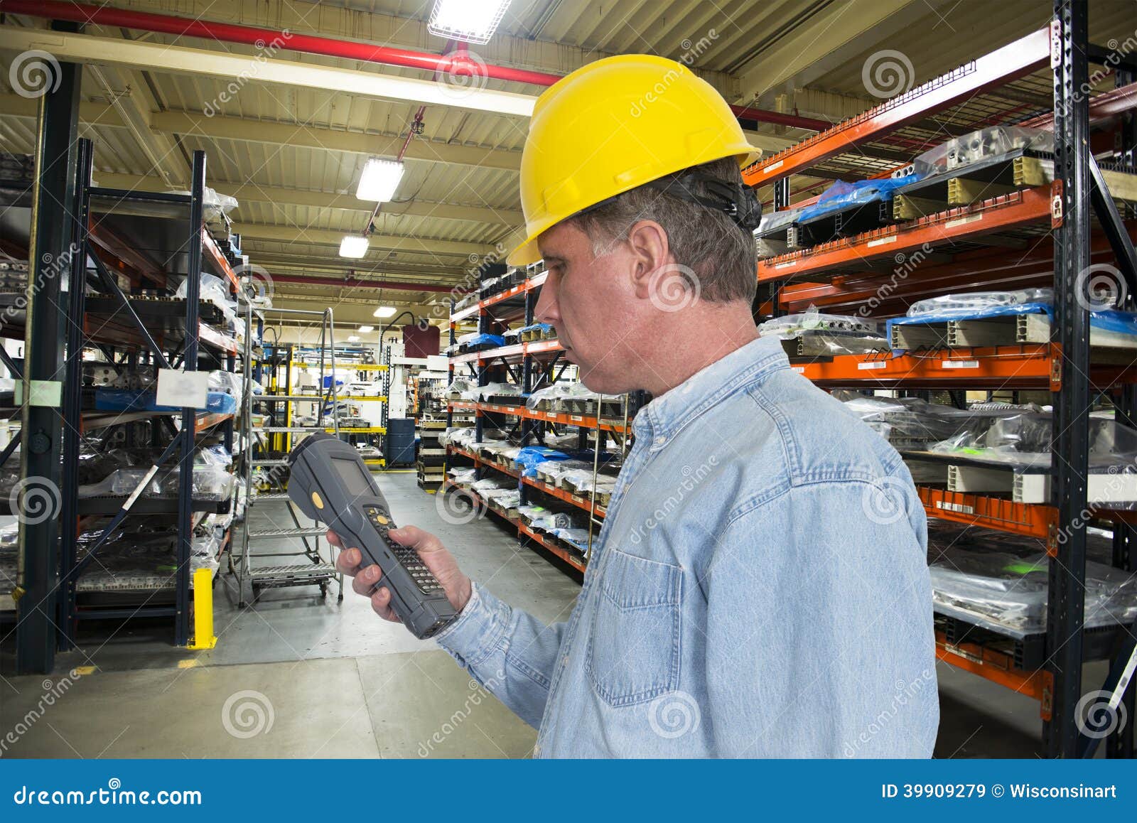 Industrial Manufacturing Inventory Warehouse Worke Stock