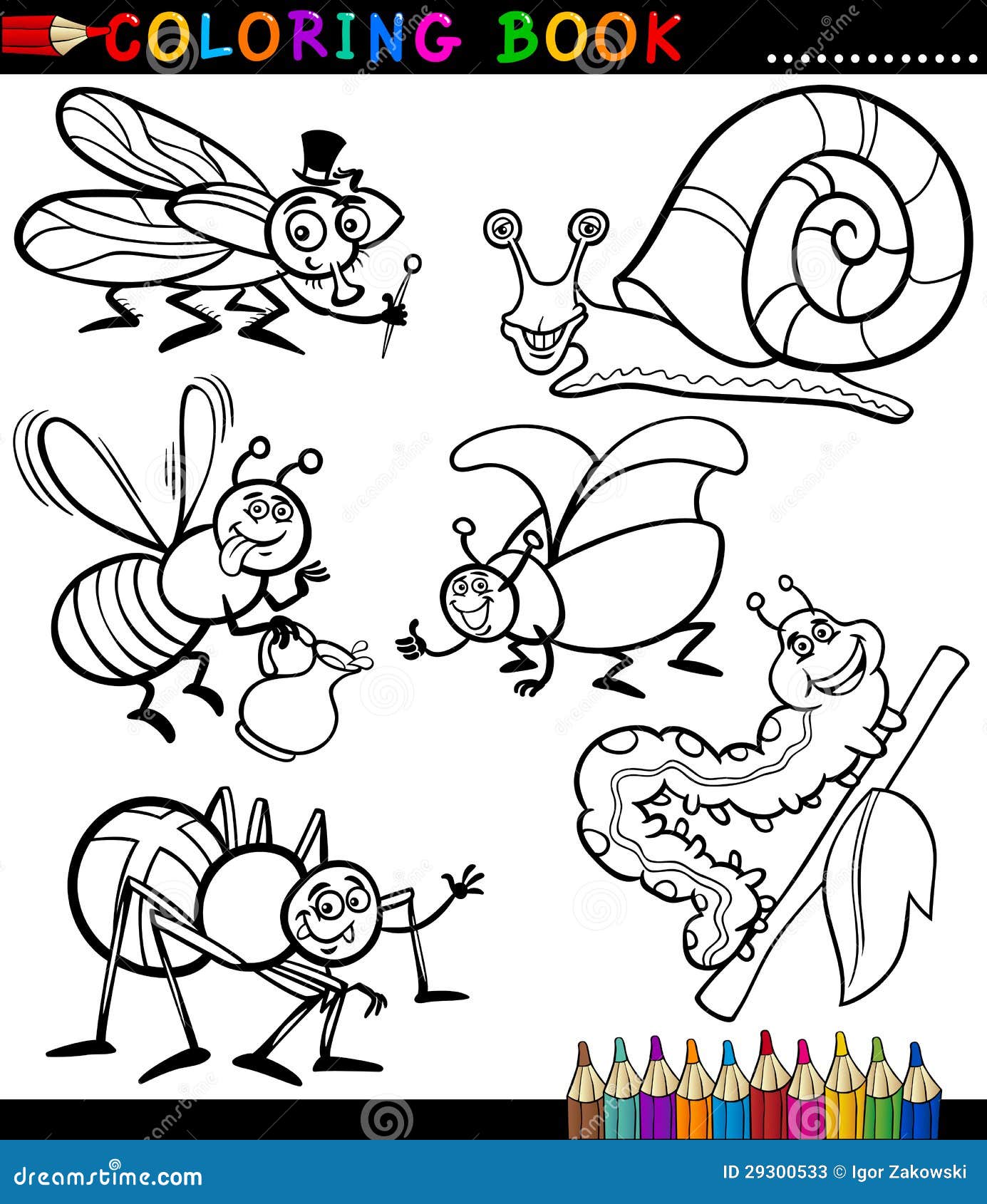 insects and bugs coloring pages