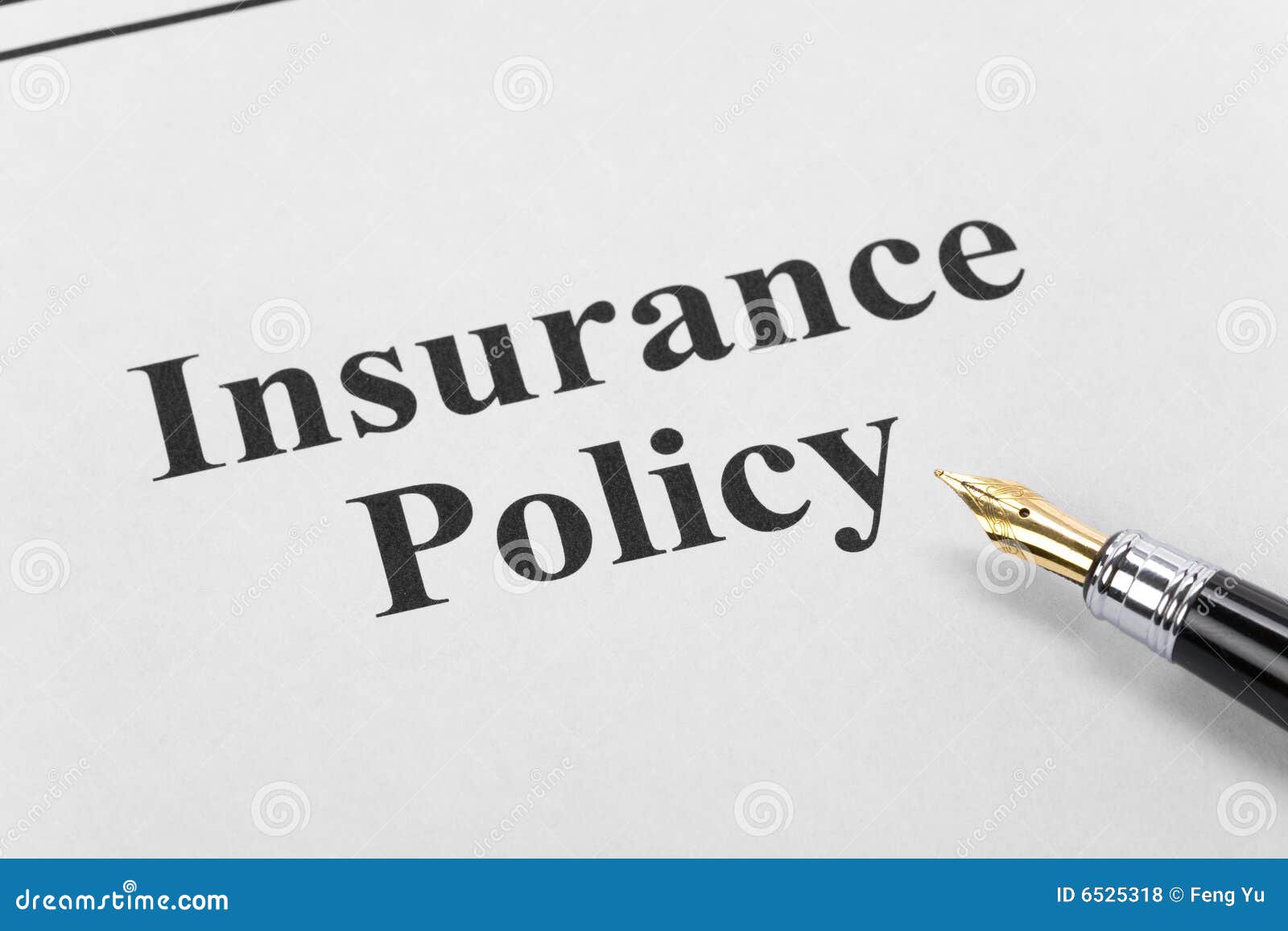 Insurance Policy Royalty Free Stock Photos - Image: 6525318