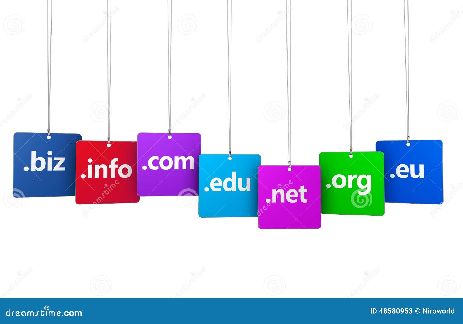 Internet Domain Name Web Concept Stock Illustration  Image: 48580953