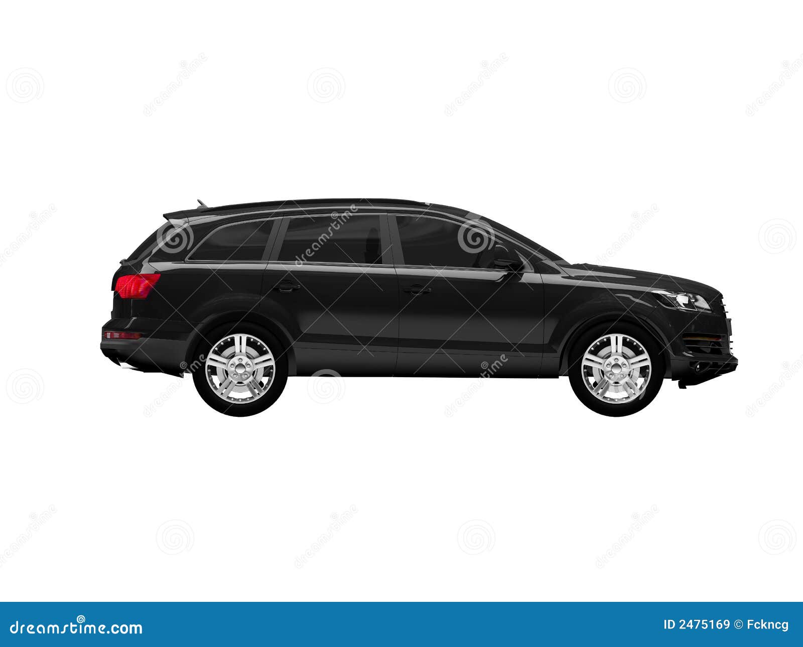 Isolated Black Car Side View Royalty Free Stock Images Image 2475169