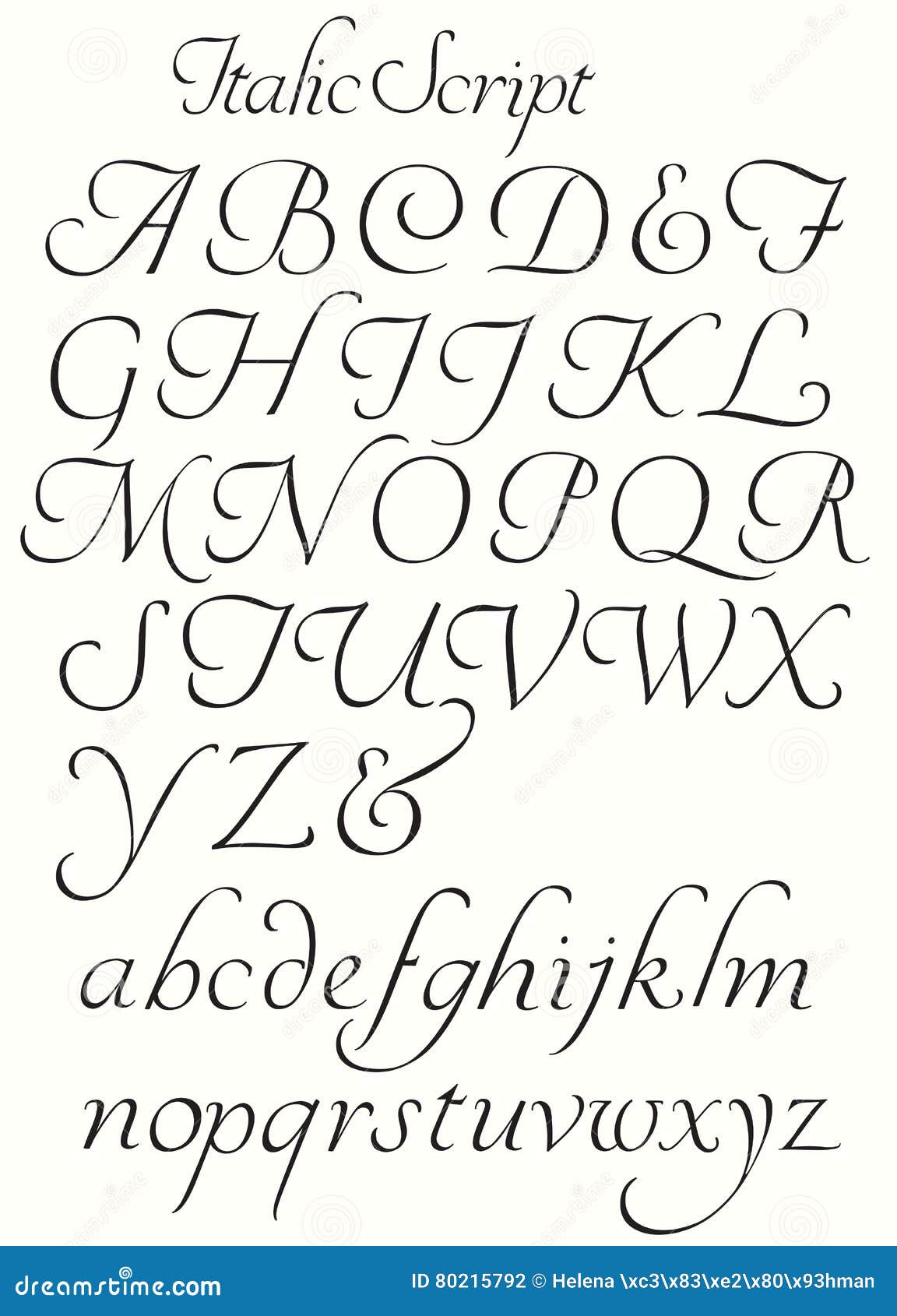 Deciphering copper plate handwriting alphabet