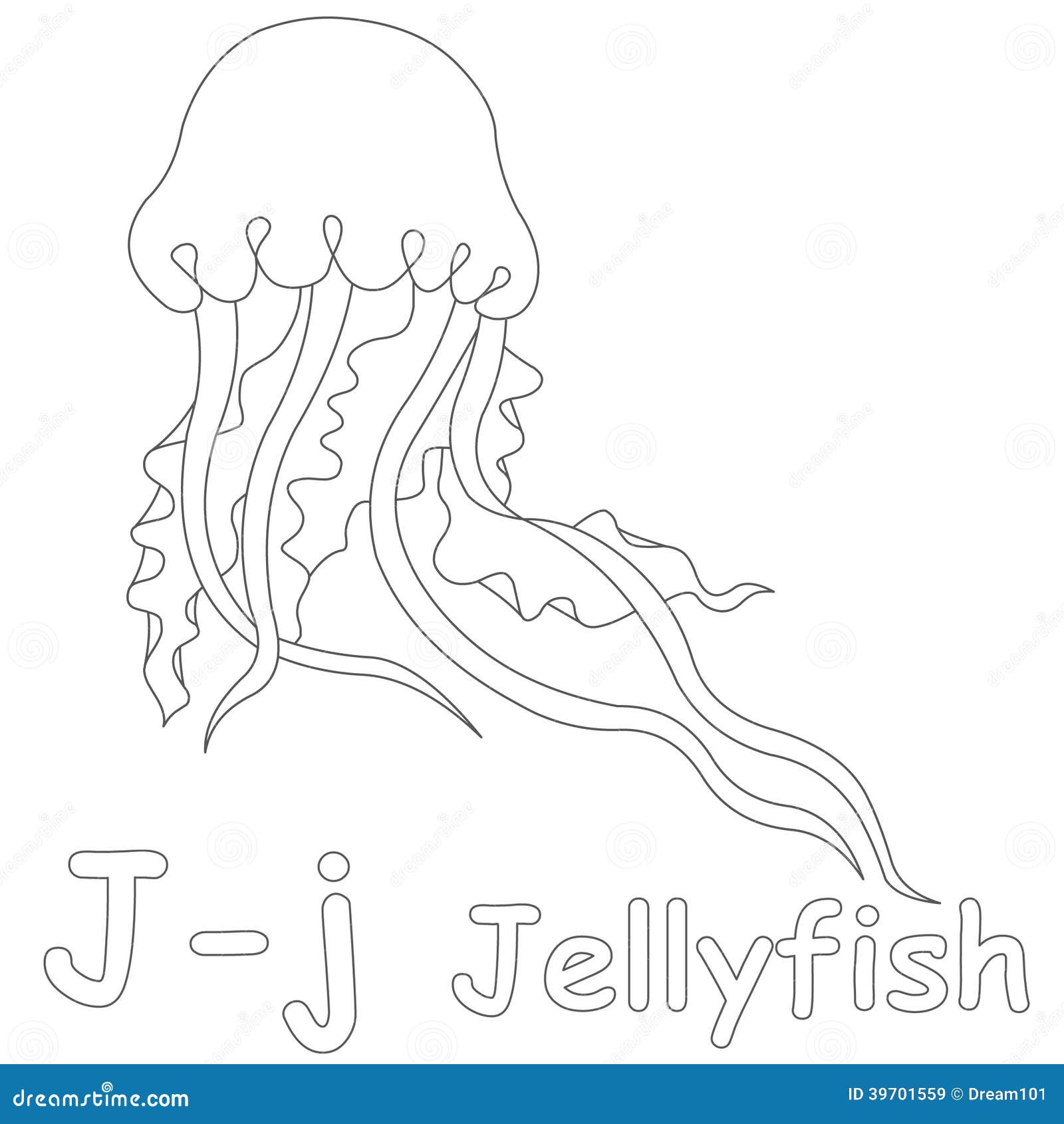 j jellyfish coloring pages - photo #30