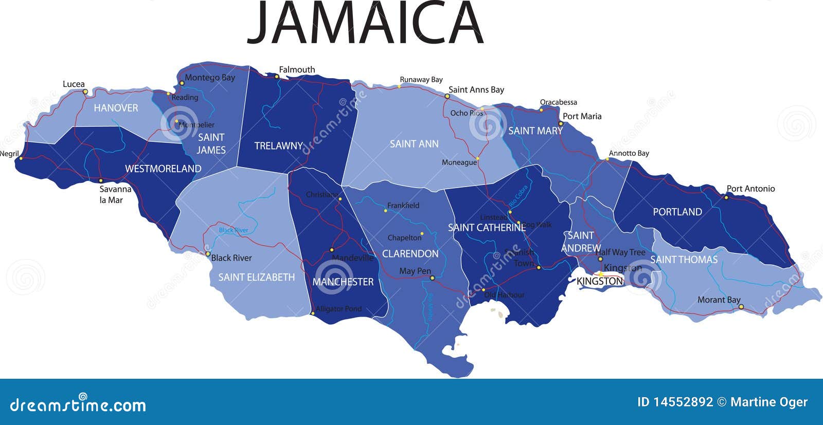 clipart map of jamaica - photo #48