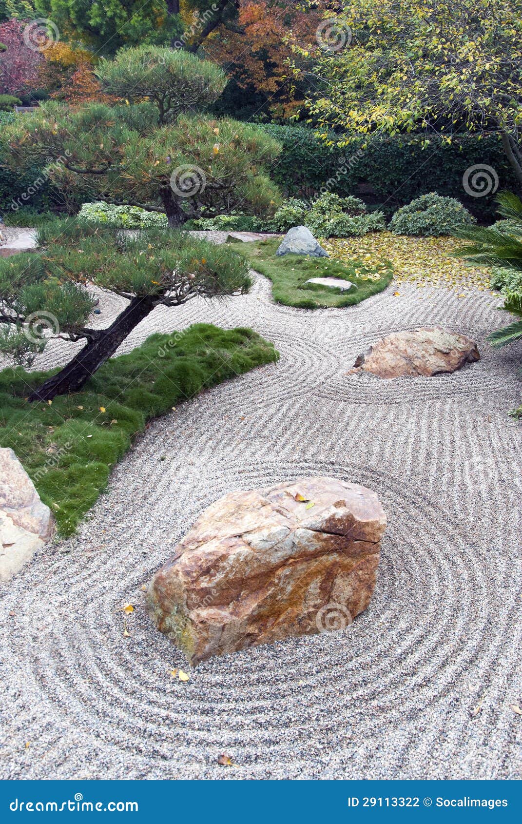 An example of karesansui or Japanese dry landscape gardening.
