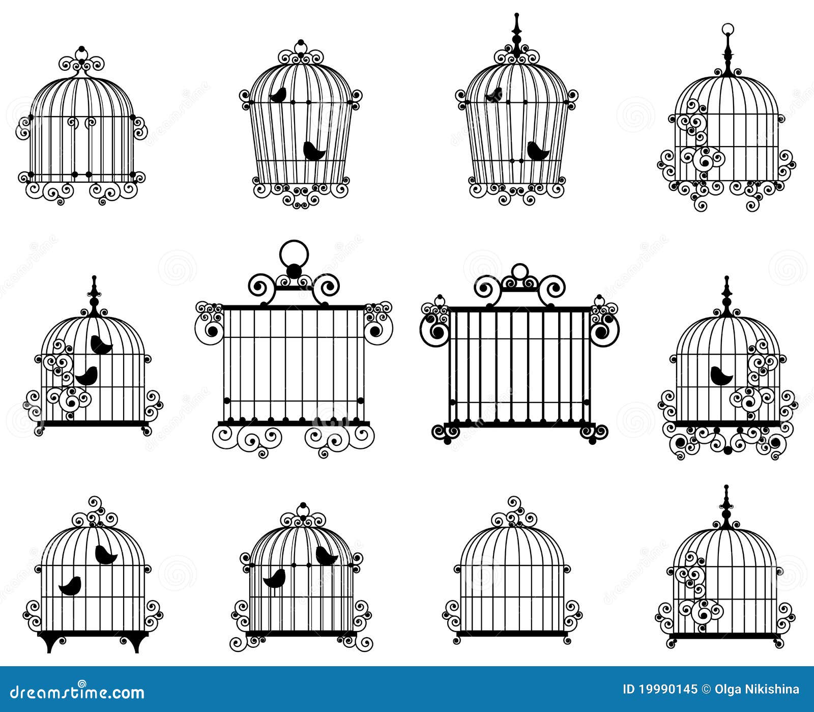 Jaulas+Para+Pajaros+De+Miami Foto de archivo libre de regalías: Jaula de pájaro