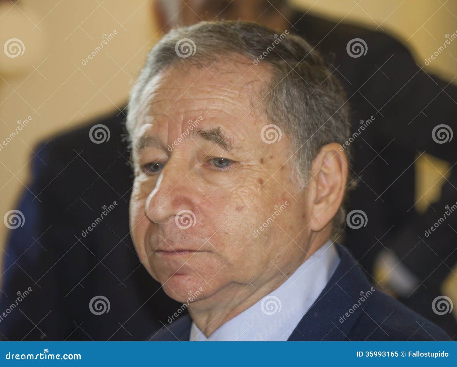 Jean-todt Porträt-Präsidenten-FIA Redaktionelles Bild