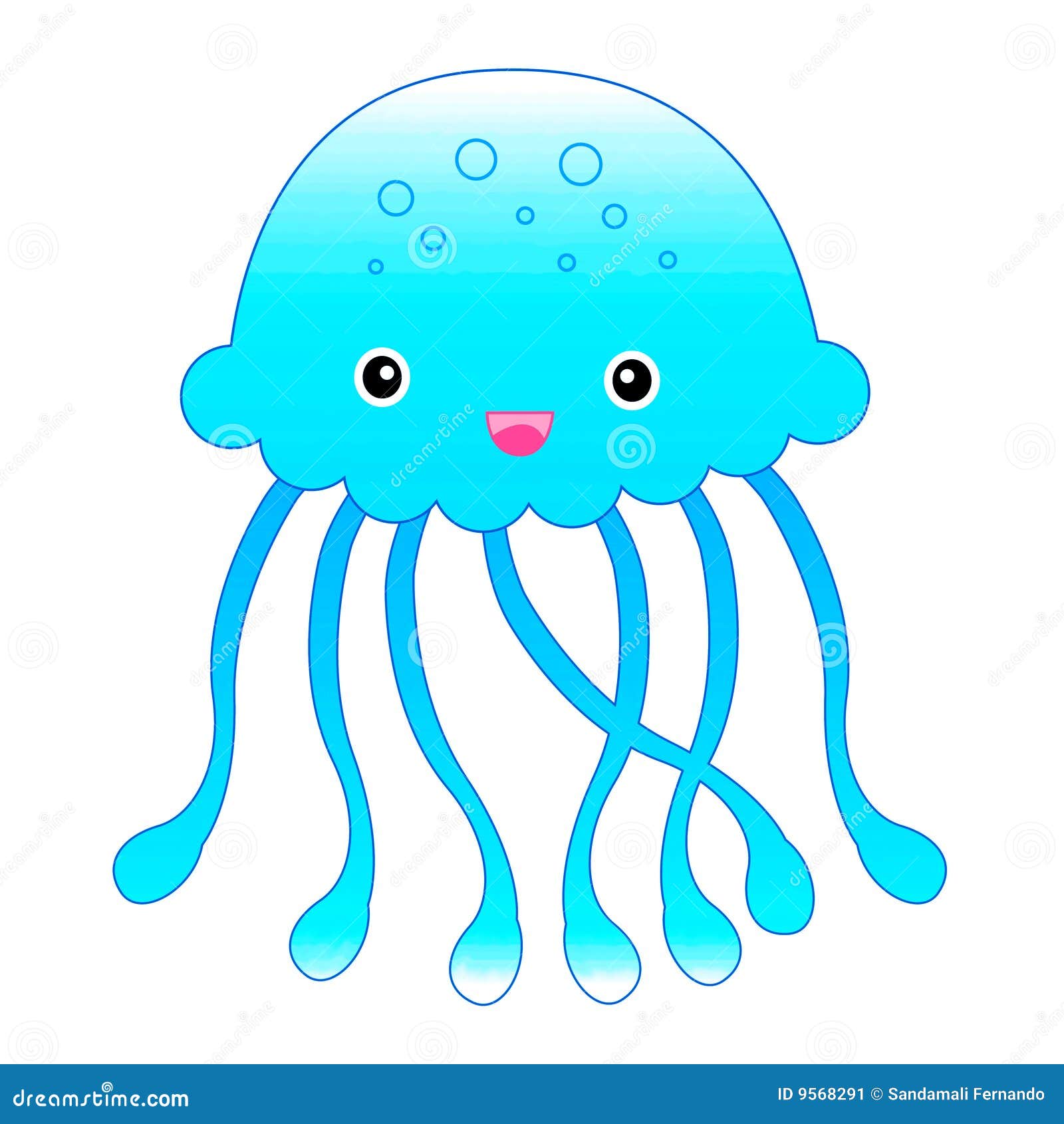 free cartoon jellyfish clipart - photo #24