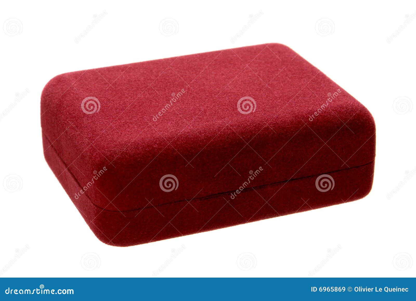 Jewelry Gift Box With Red Velvet Surface Isolated Royalty Free Stock 