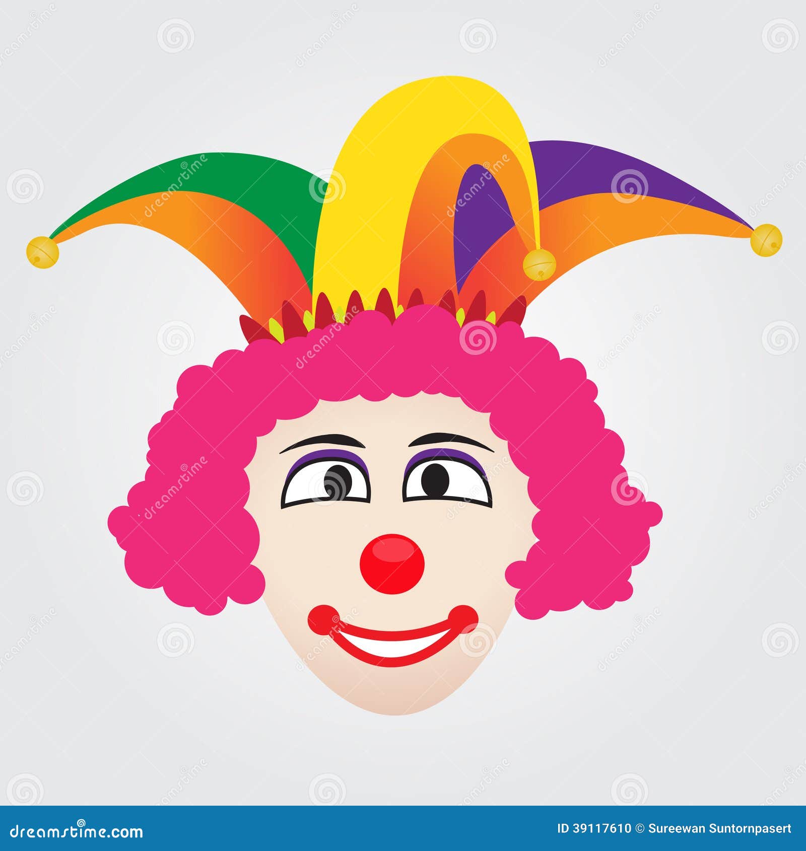 Joker Face With Jester Hat - joker-face-jester-hat-funny-colorful-39117610