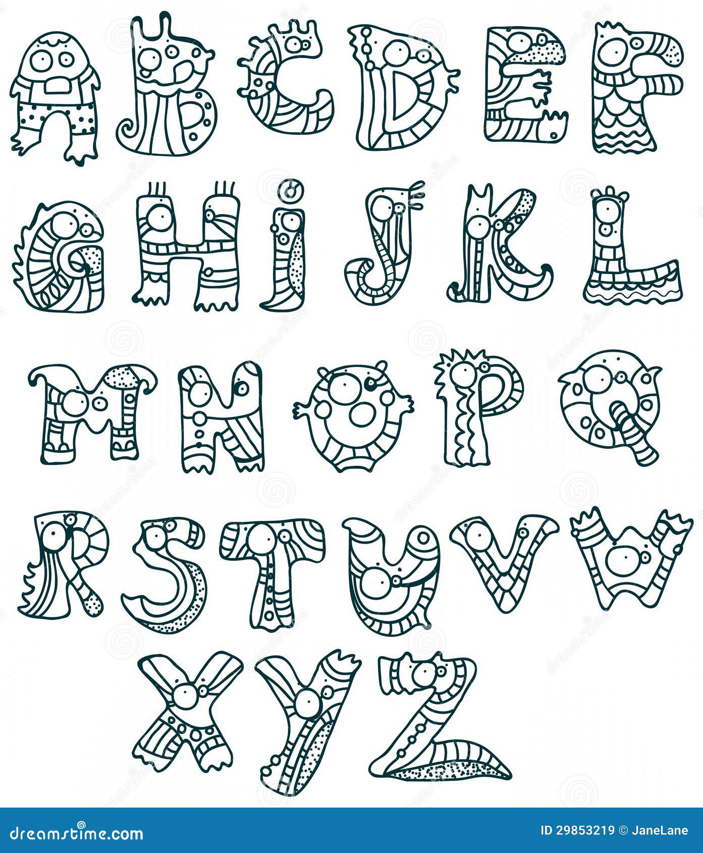 Pretty Alphabet Letter Designs