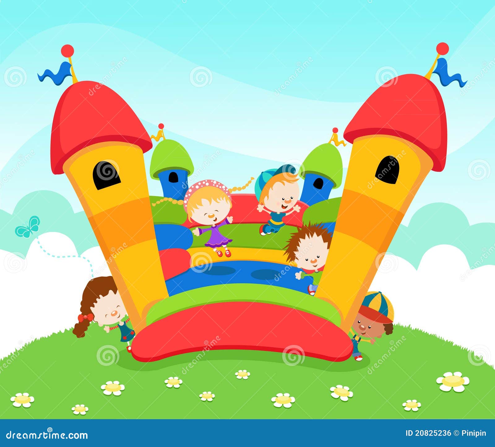 jumping castle clipart - photo #11