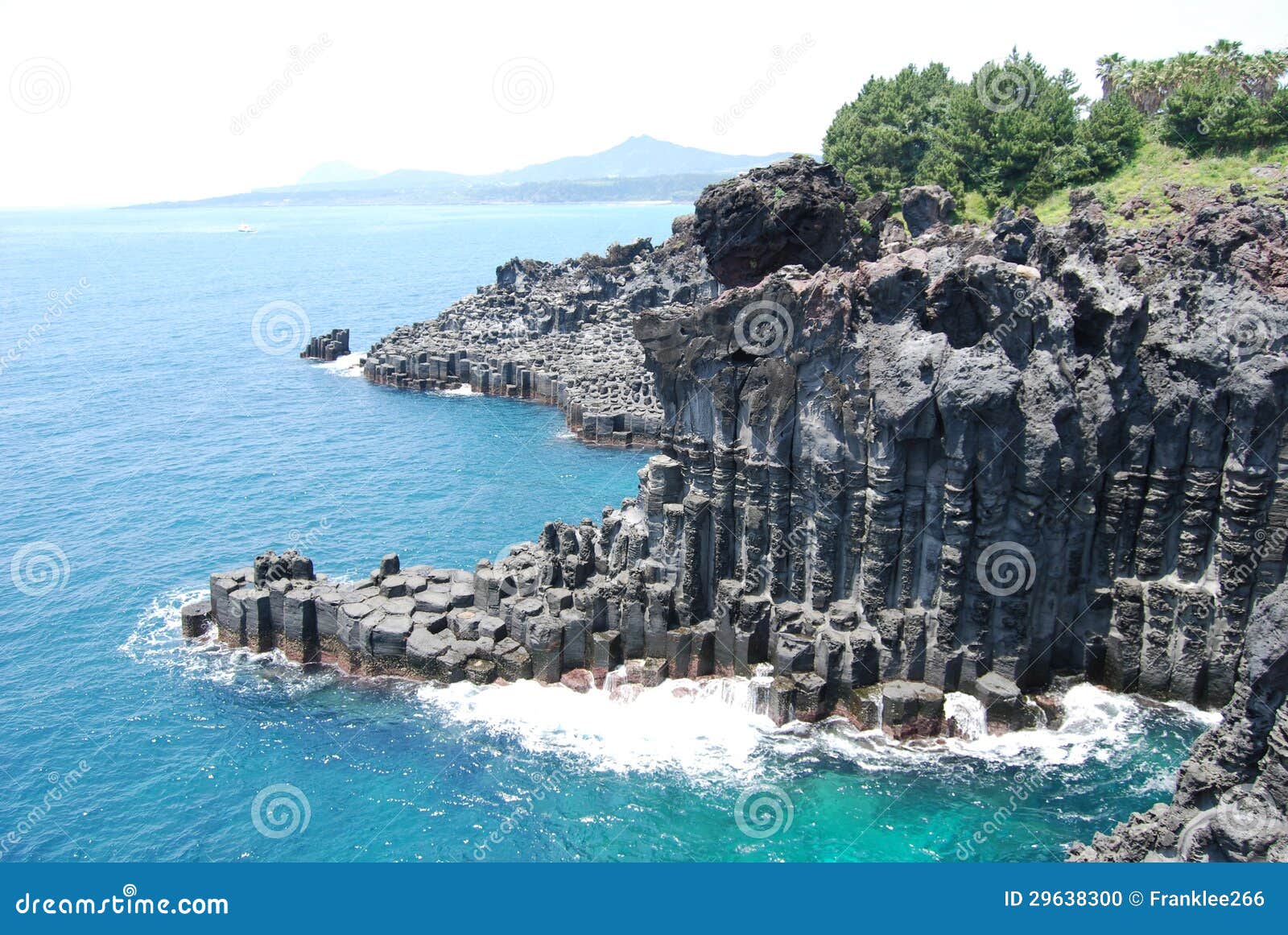 The Jusangjeolli Coastline On Jeju Island Stock Photo  Image 