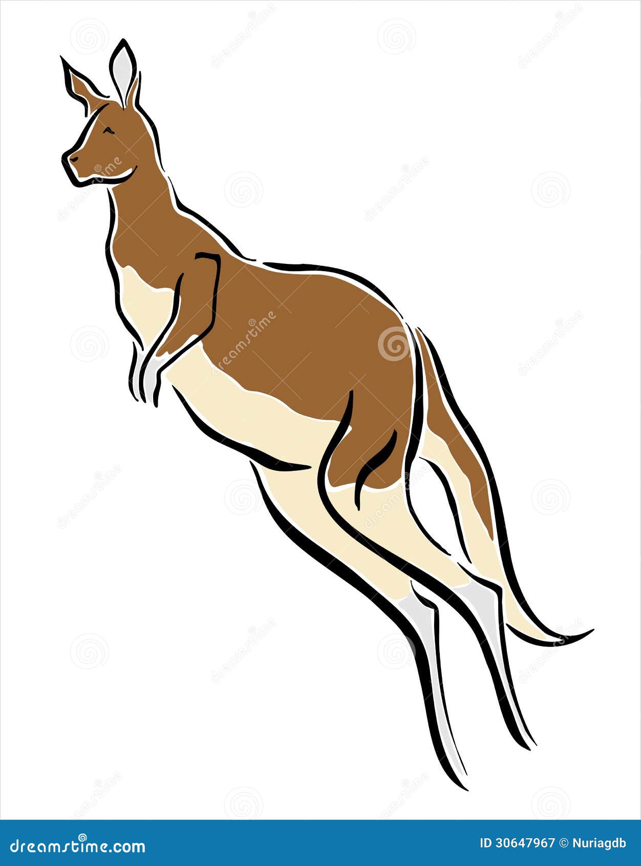 kangaroo jumping clipart - photo #35