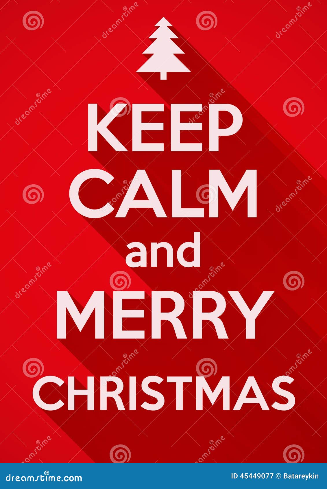 Keep Calm And Merry Christmas. Vector Background. Stock Vector - Image
