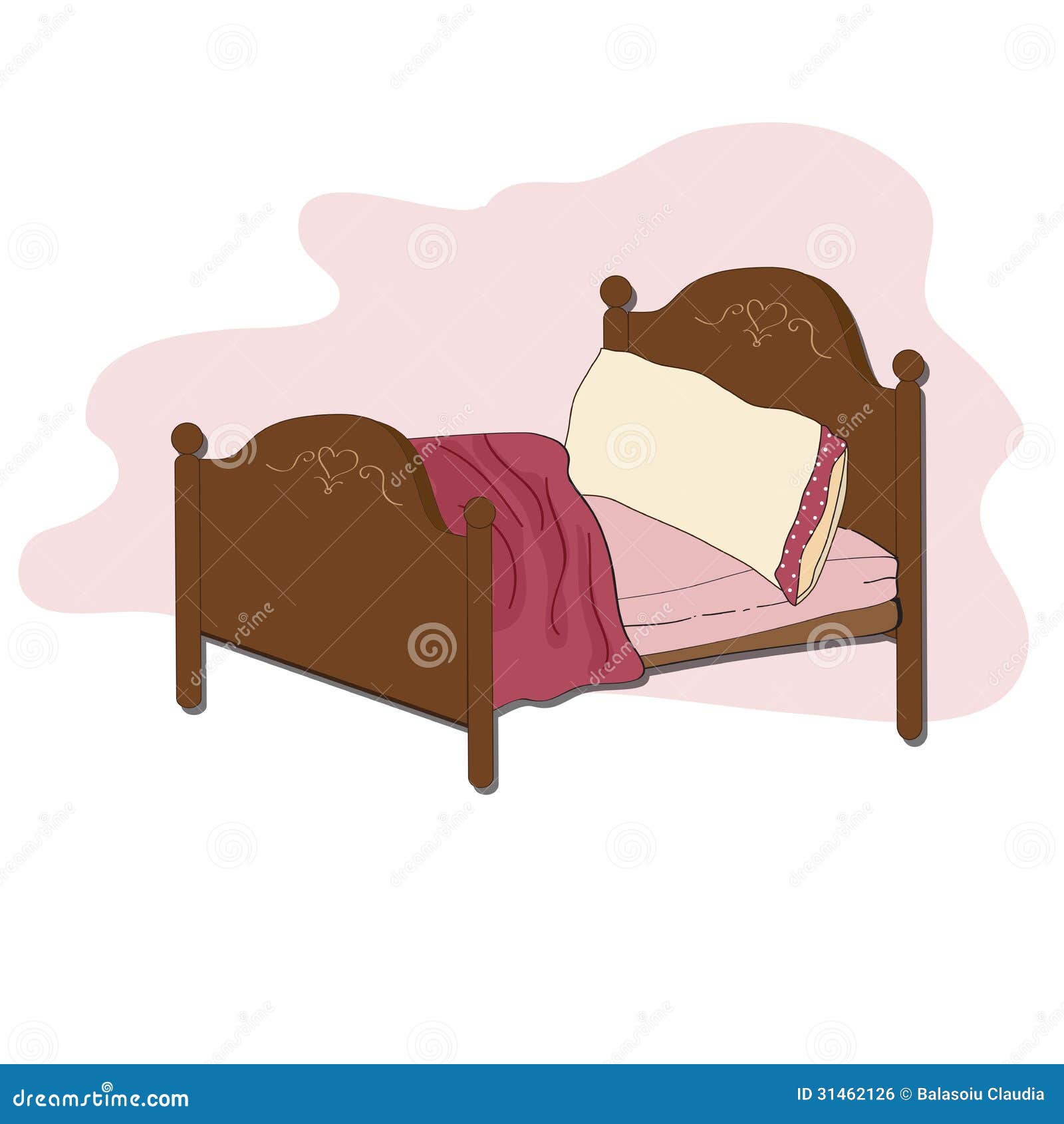 illustration Cartoon wooden bed pics, Stock Photos all sites