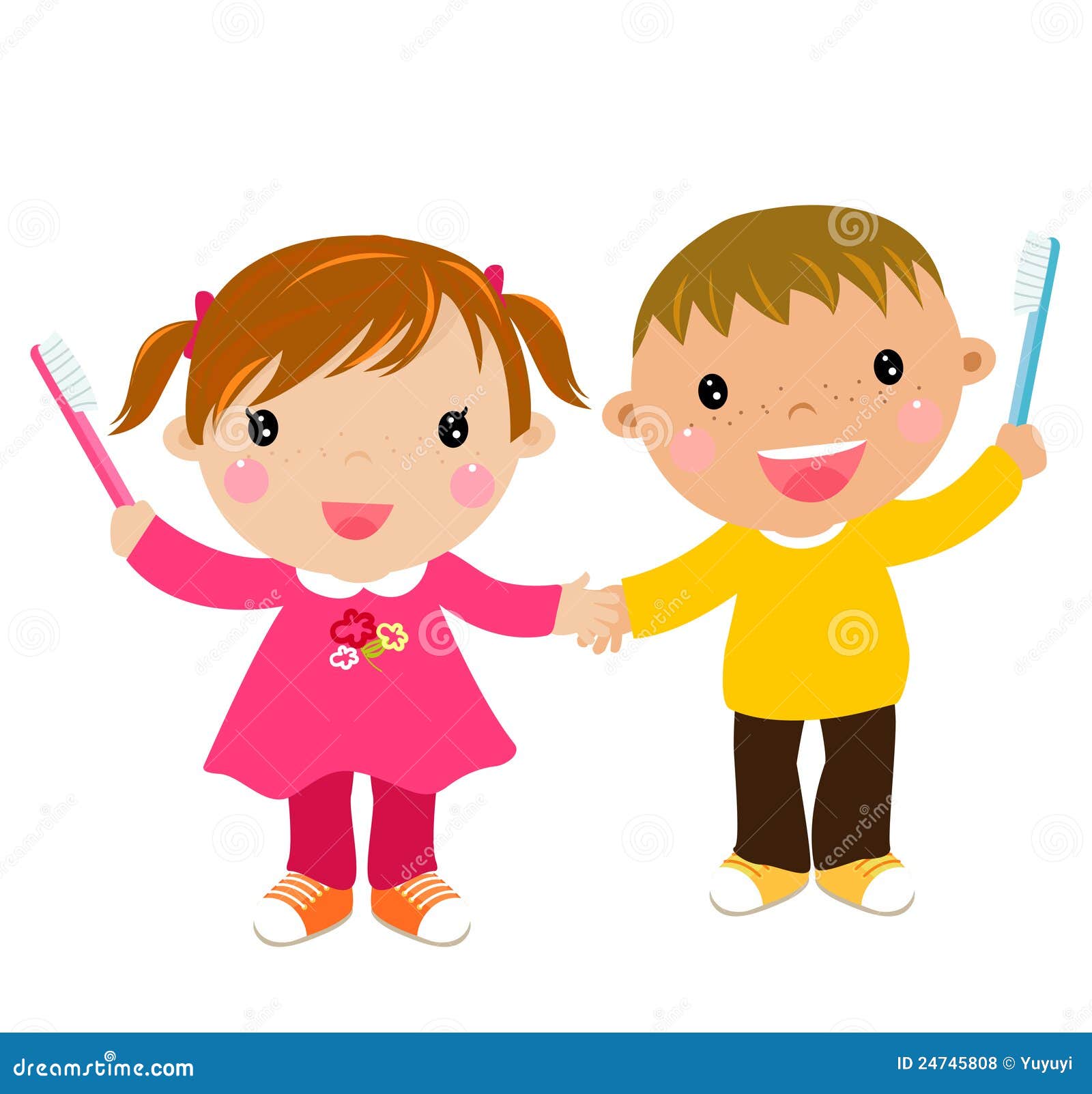 clipart child brushing hair - photo #46