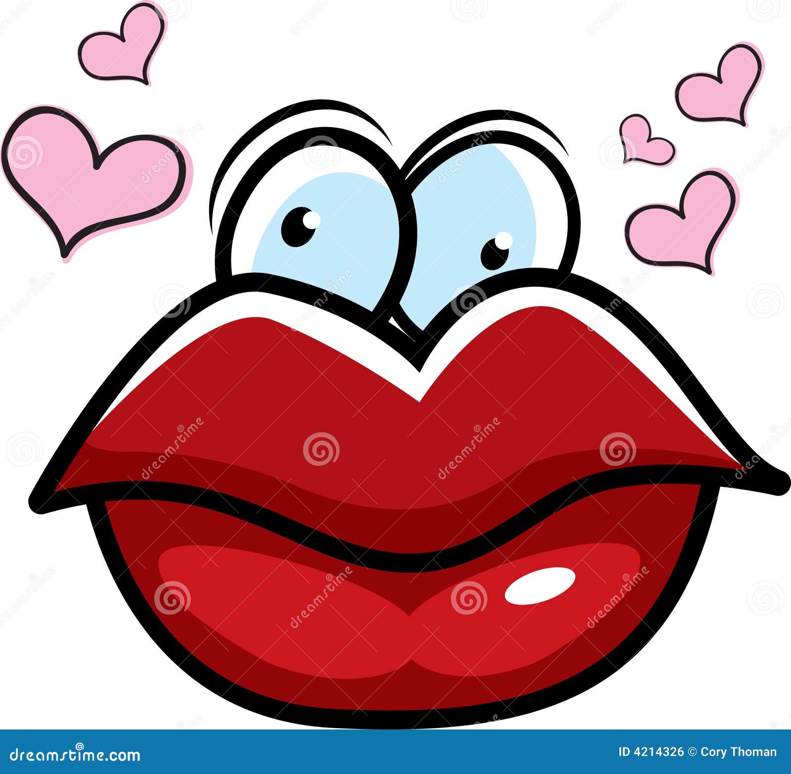 clip art of puckered lips - photo #33