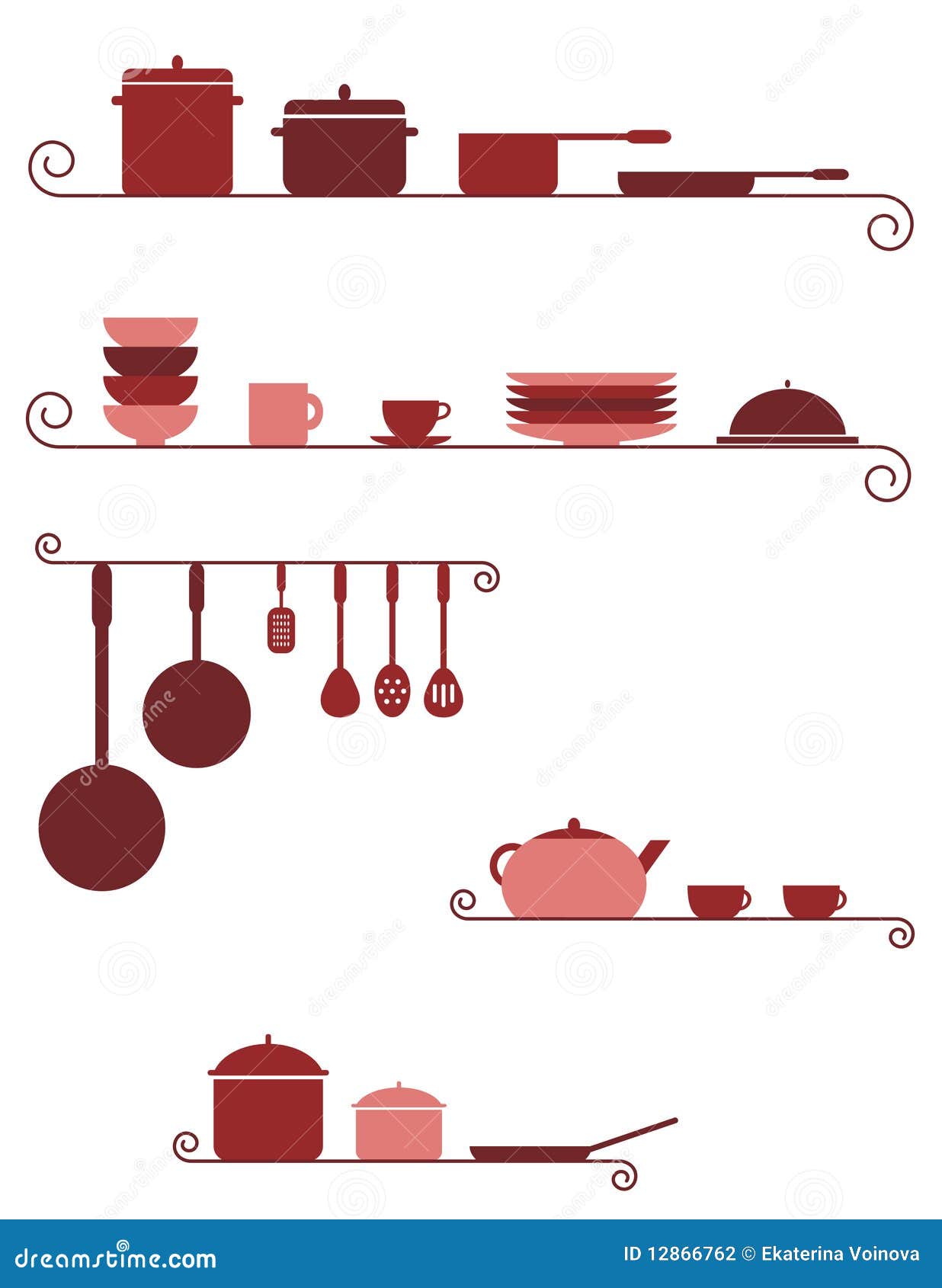 Kitchen Banners Stock Photography Image 12866762