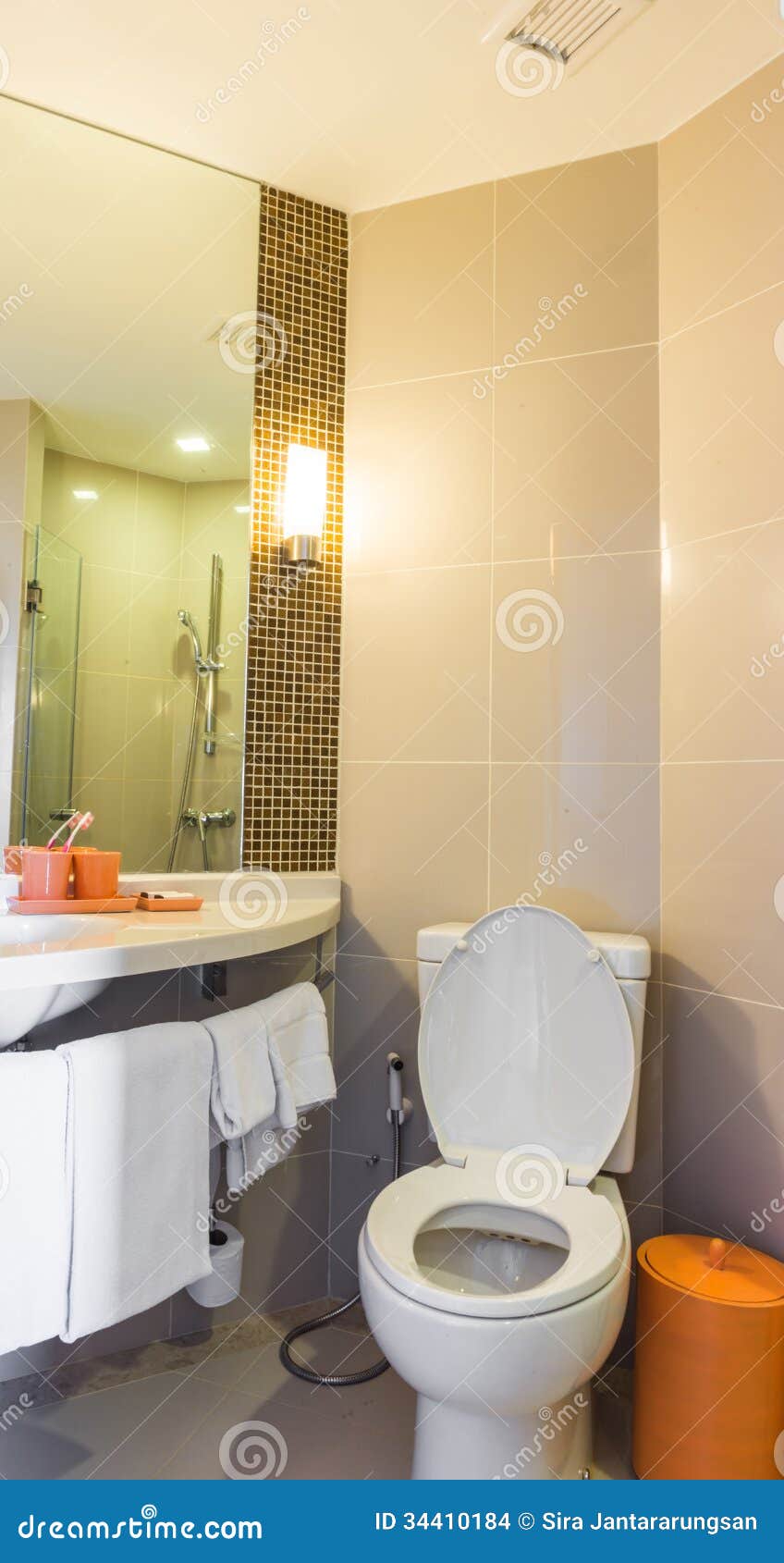 Kleine moderne toiletten stock afbeeldingen beeld 34410184