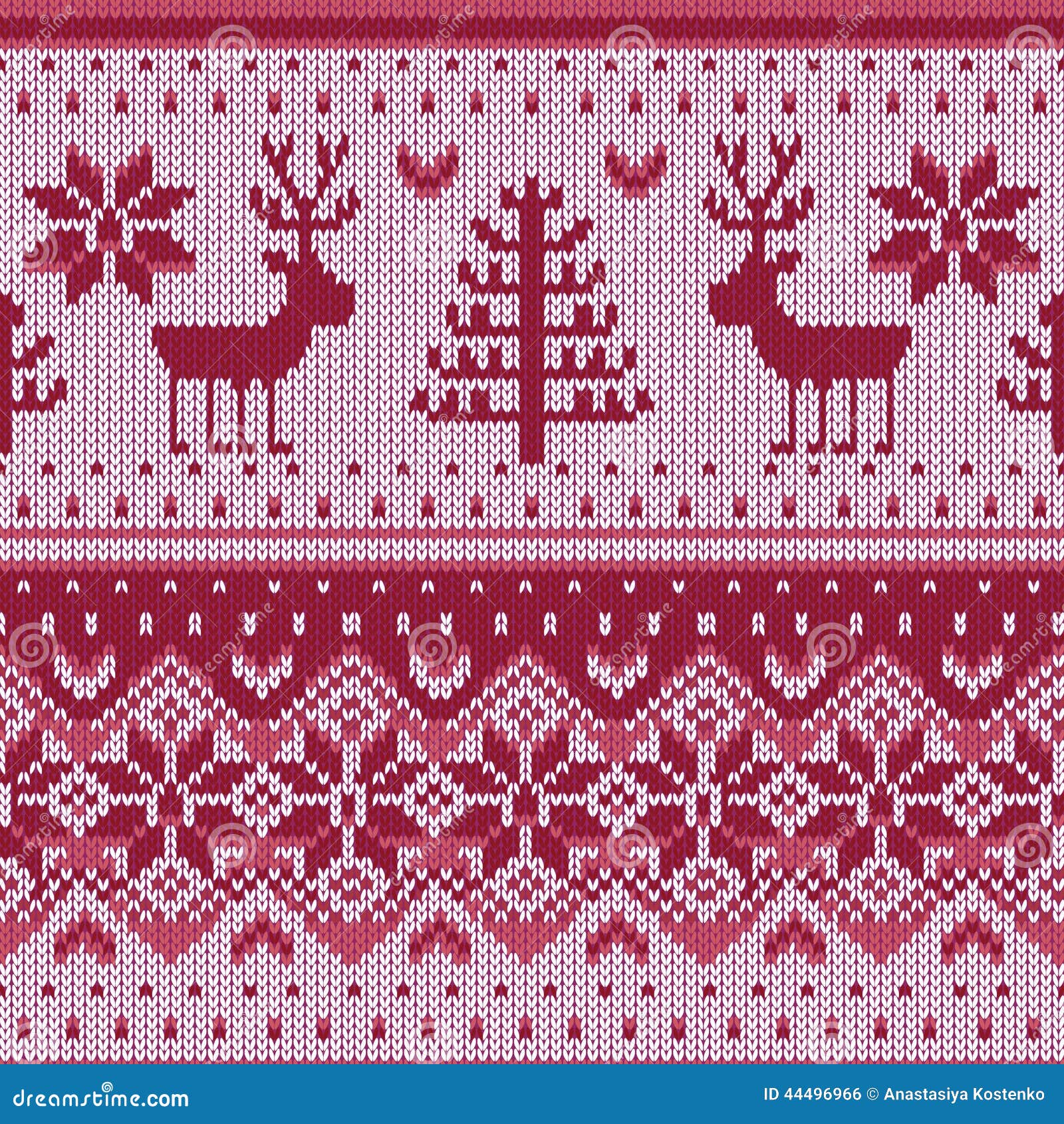 Knitting Pattern Stock Vector - Image: 44496966