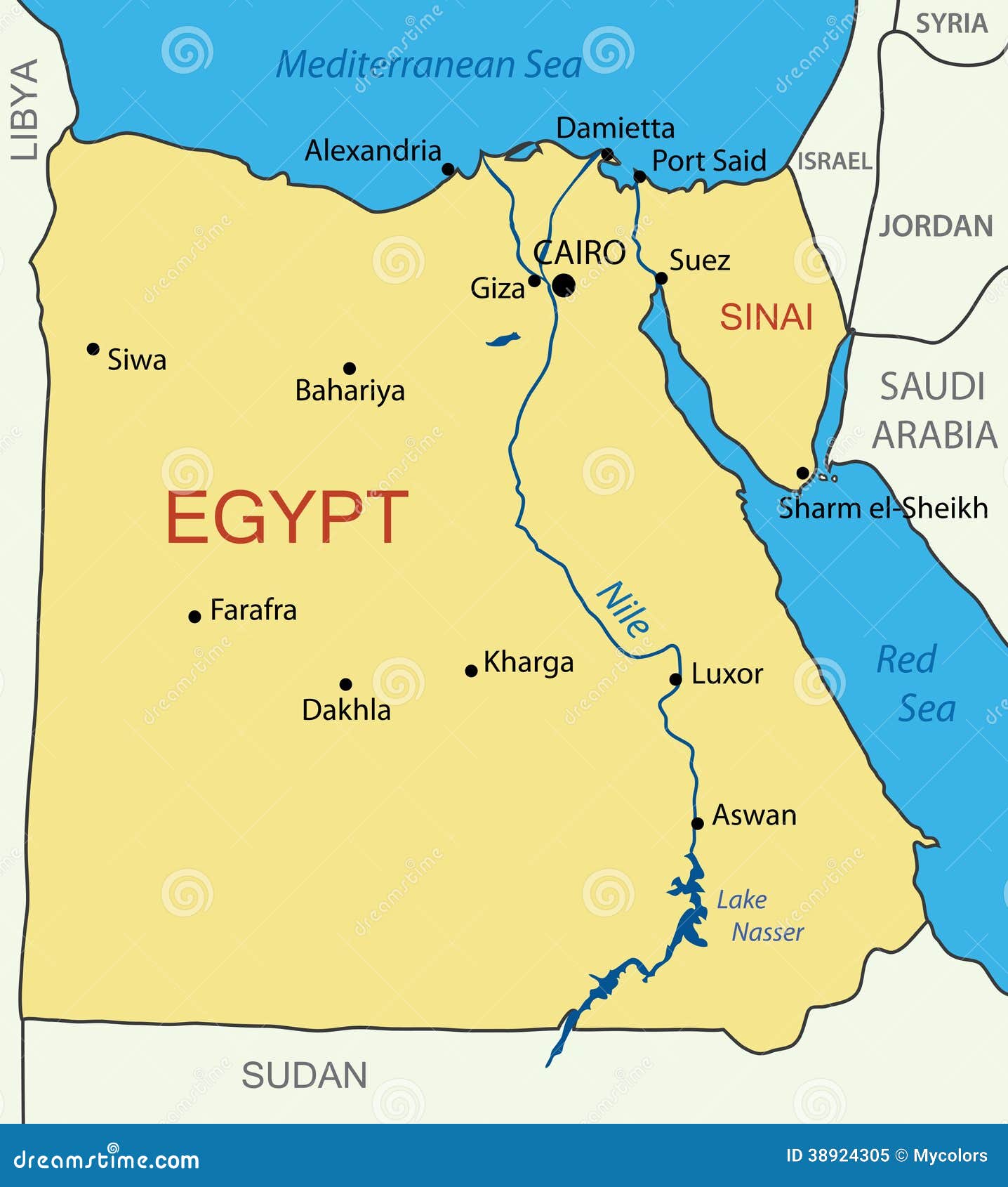 Resultado de imagen para egipto mapa