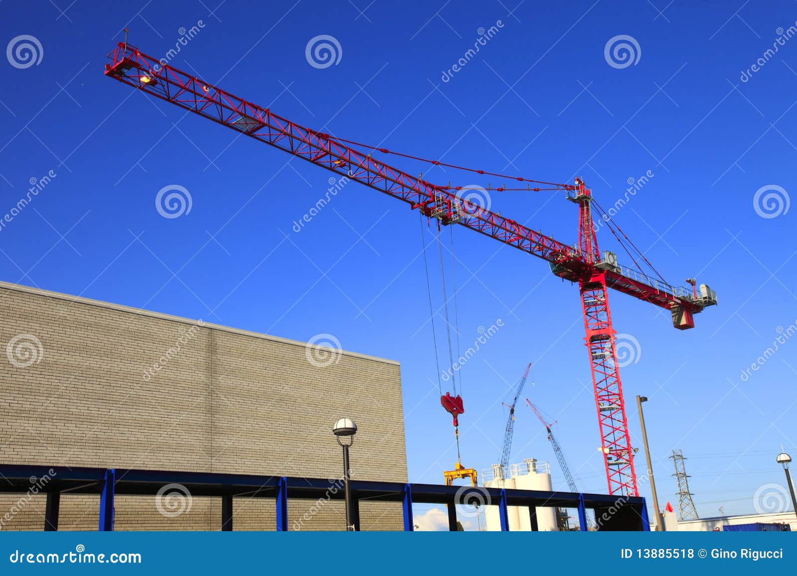A Large Crane At Work. Royalty Free Stock Photos Image 13885518